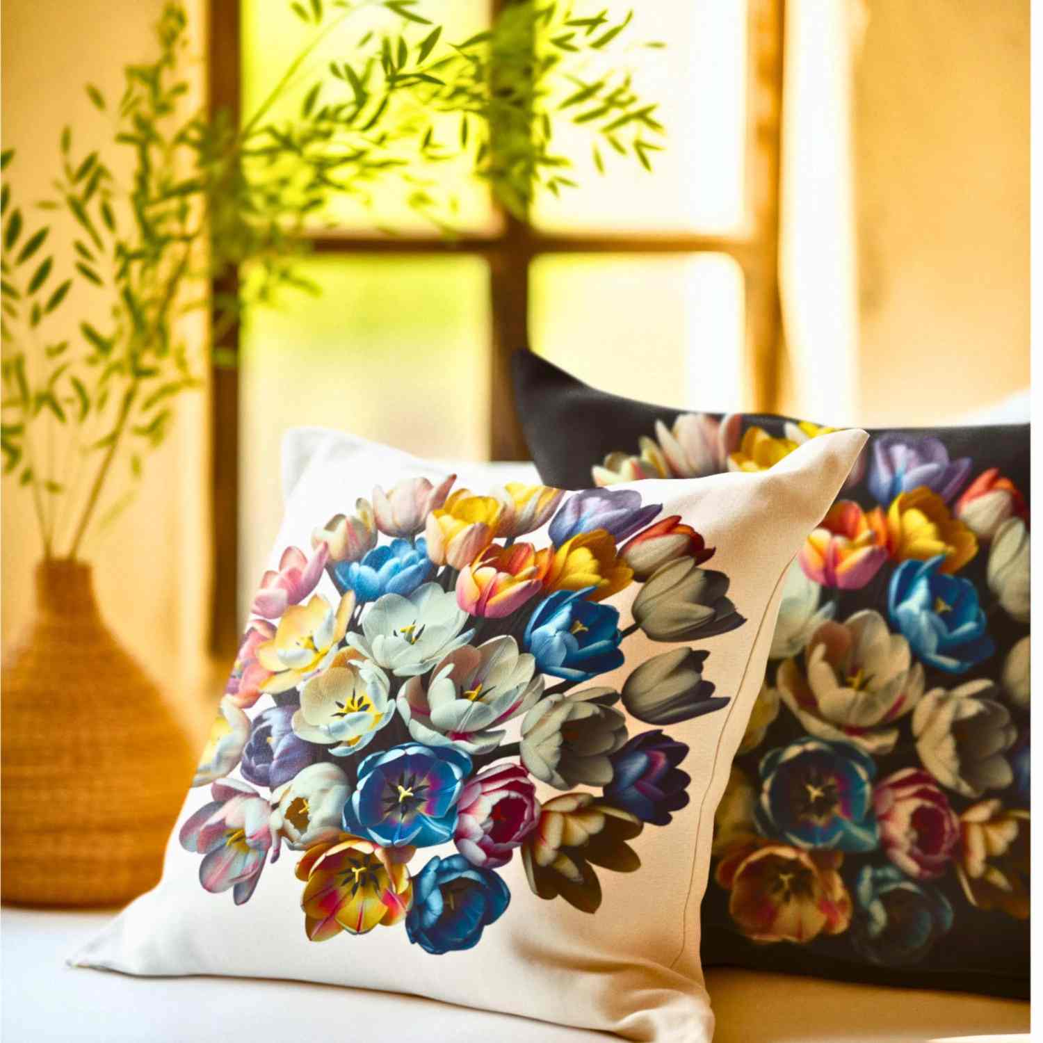 Floral Dream Pillowcase - Decorative Cushion Cover, Flower Print Decor, Cozy Home Accent, Gift for Friends, Spring Decor product thumbnail image