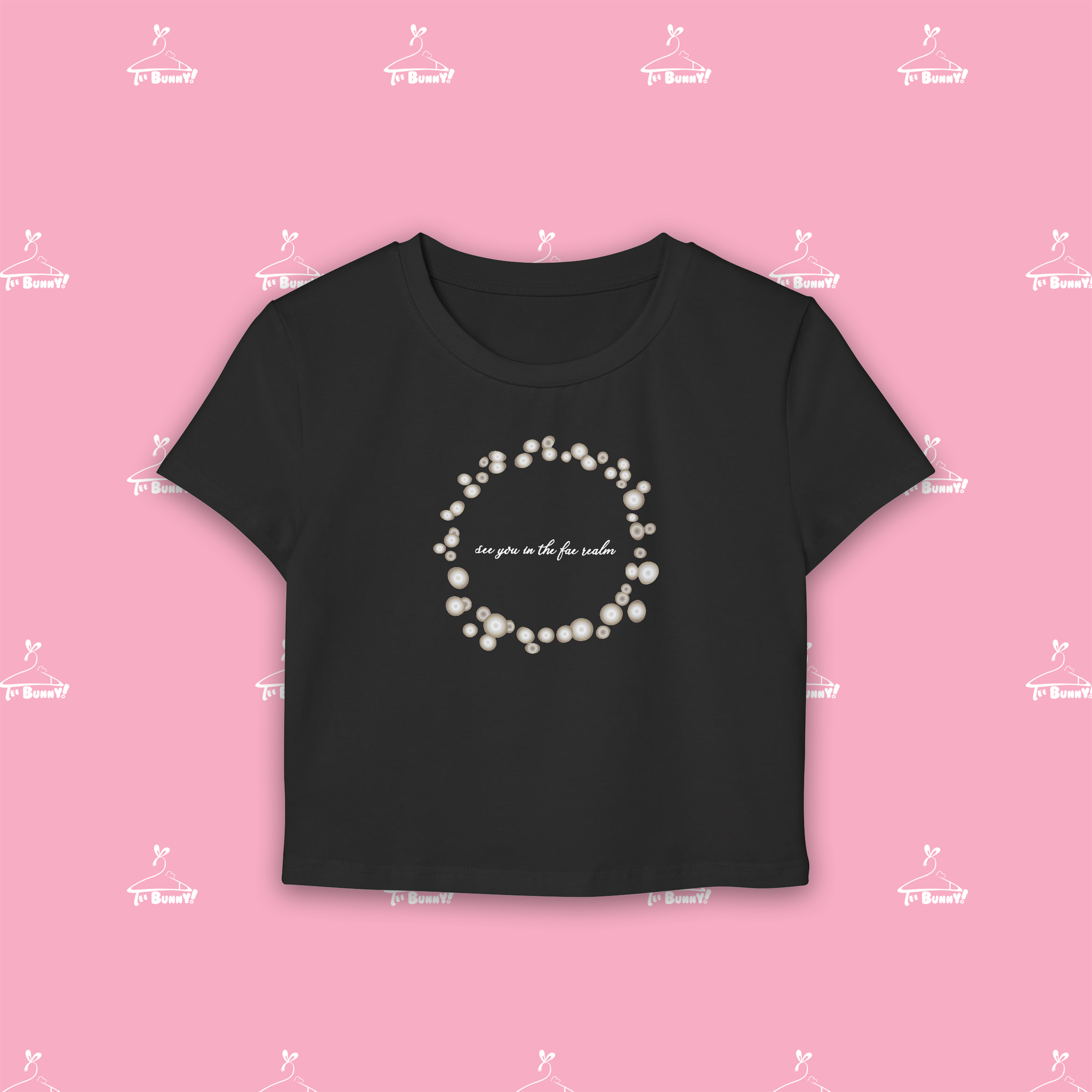 Fairy Grunge Mushroom Ring - (Unisex Cropped Baby Tee) product thumbnail image