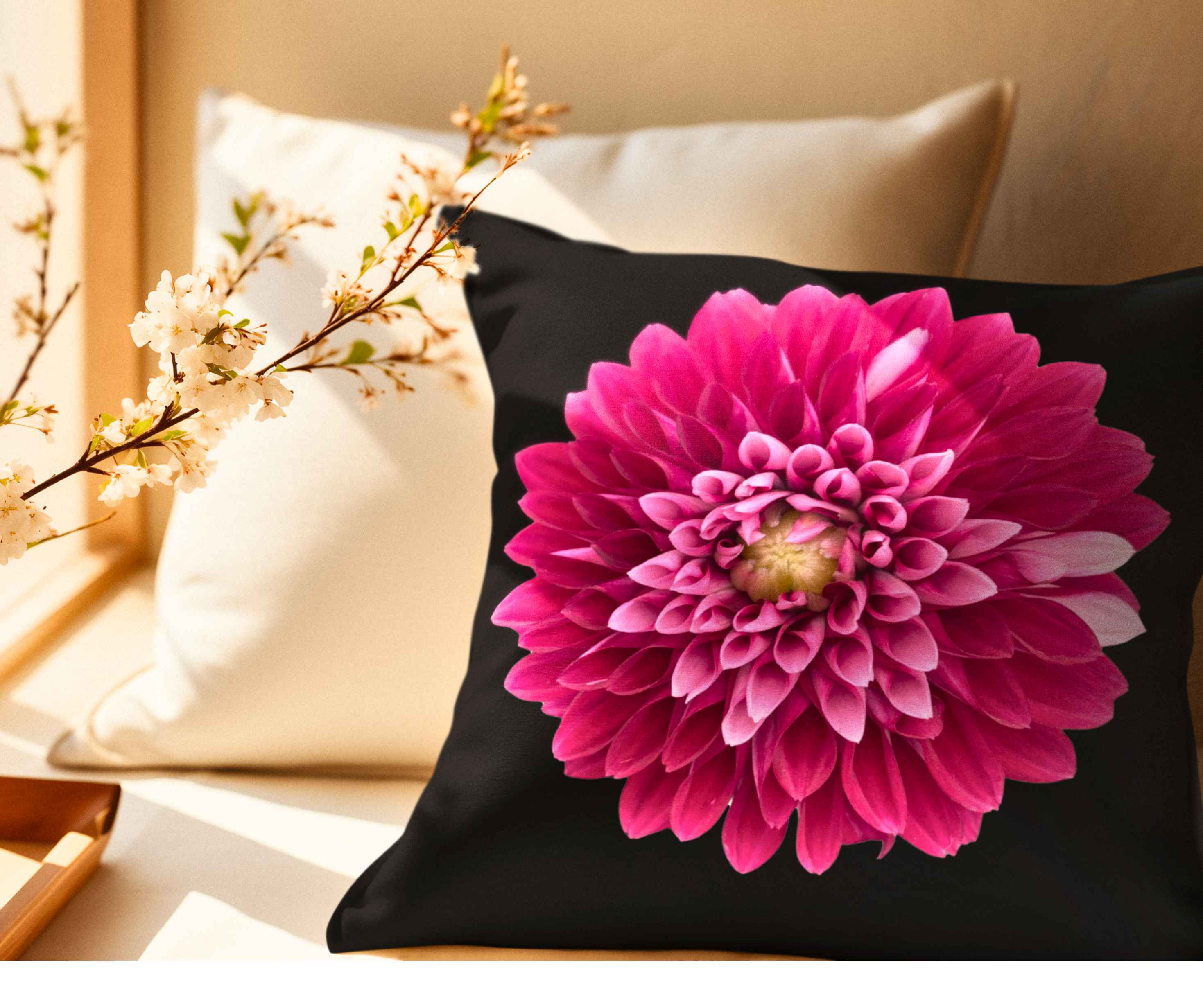 Meet Labella Dahlia. Vibrant Floral Pillowcase, Home Decor, Flower Cushion Cover, Couch Pillow, Gift for Flower Lovers, Decorative Meet Labella Dahlia. Vibrant Floral Pillowcase, Home Decor, Flower Cushion Cover, Couch Pillow, Gift for Flower Lovers, Decorative