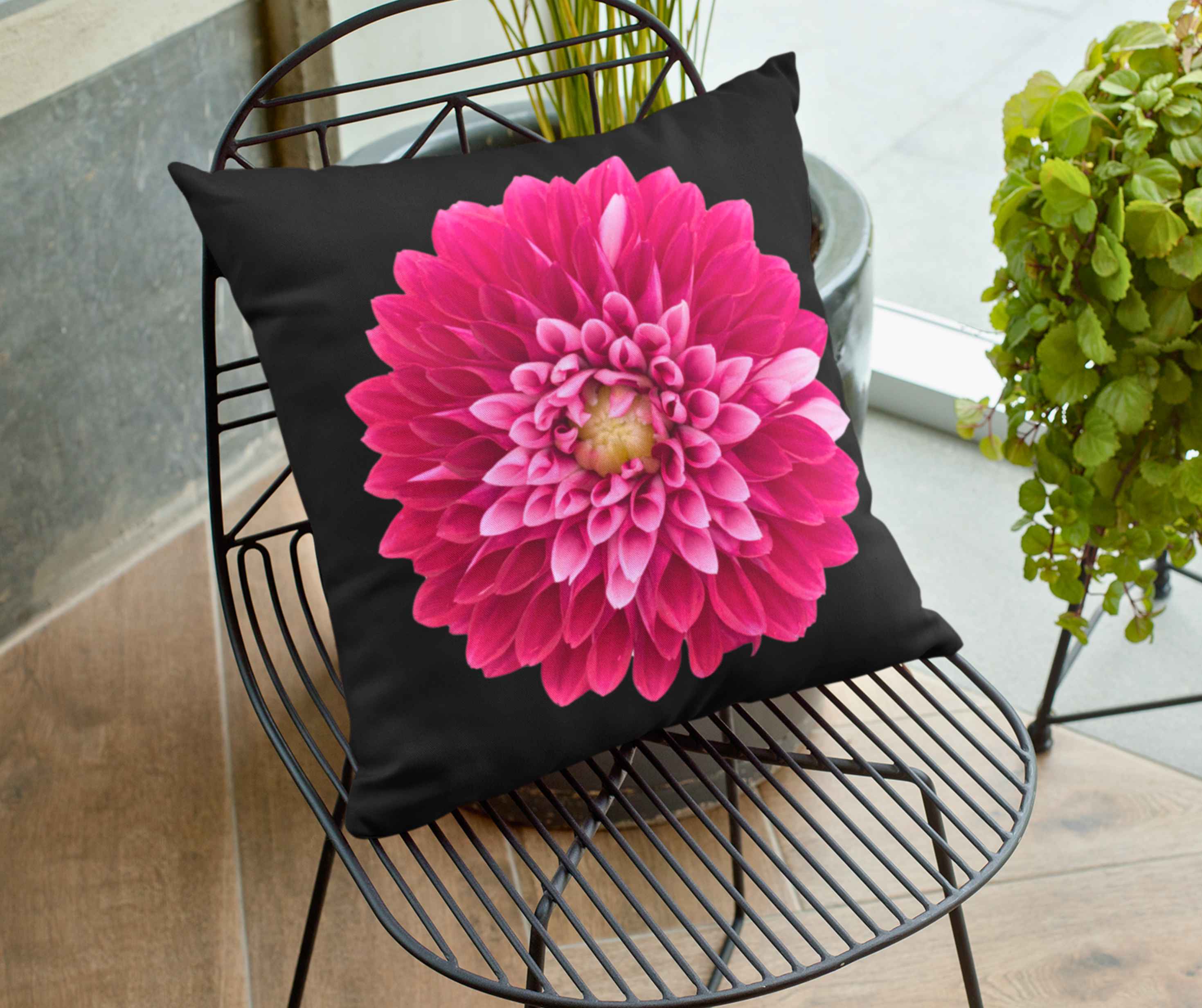 Meet Labella Dahlia. Vibrant Floral Pillowcase, Home Decor, Flower Cushion Cover, Couch Pillow, Gift for Flower Lovers, Decorative product thumbnail image