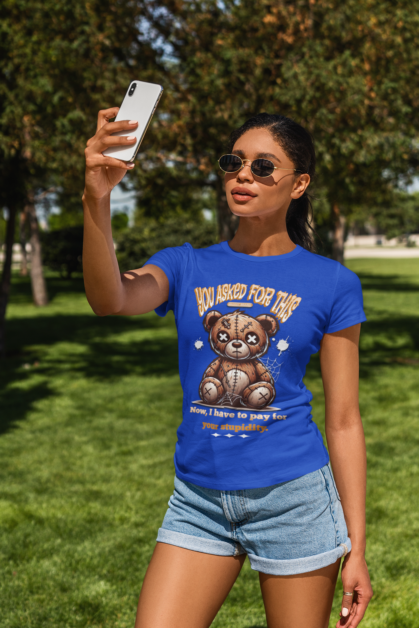 You Asked for This T-Shirt, Unisex Jersey Short Sleeve Tee, No Kings Protest T-Shirt, Voting Matters Shirt, Play Stupid Games Win Stupid Prizes Tee product thumbnail image