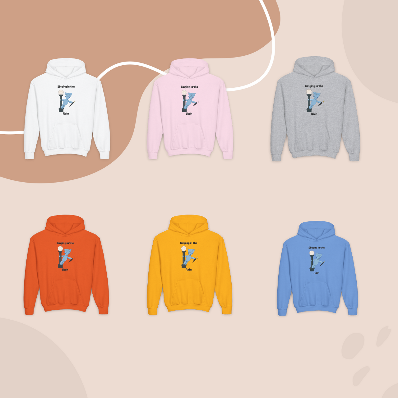 Singing in the Rain Youth Heavy Blend Hooded Sweatshirt product thumbnail image