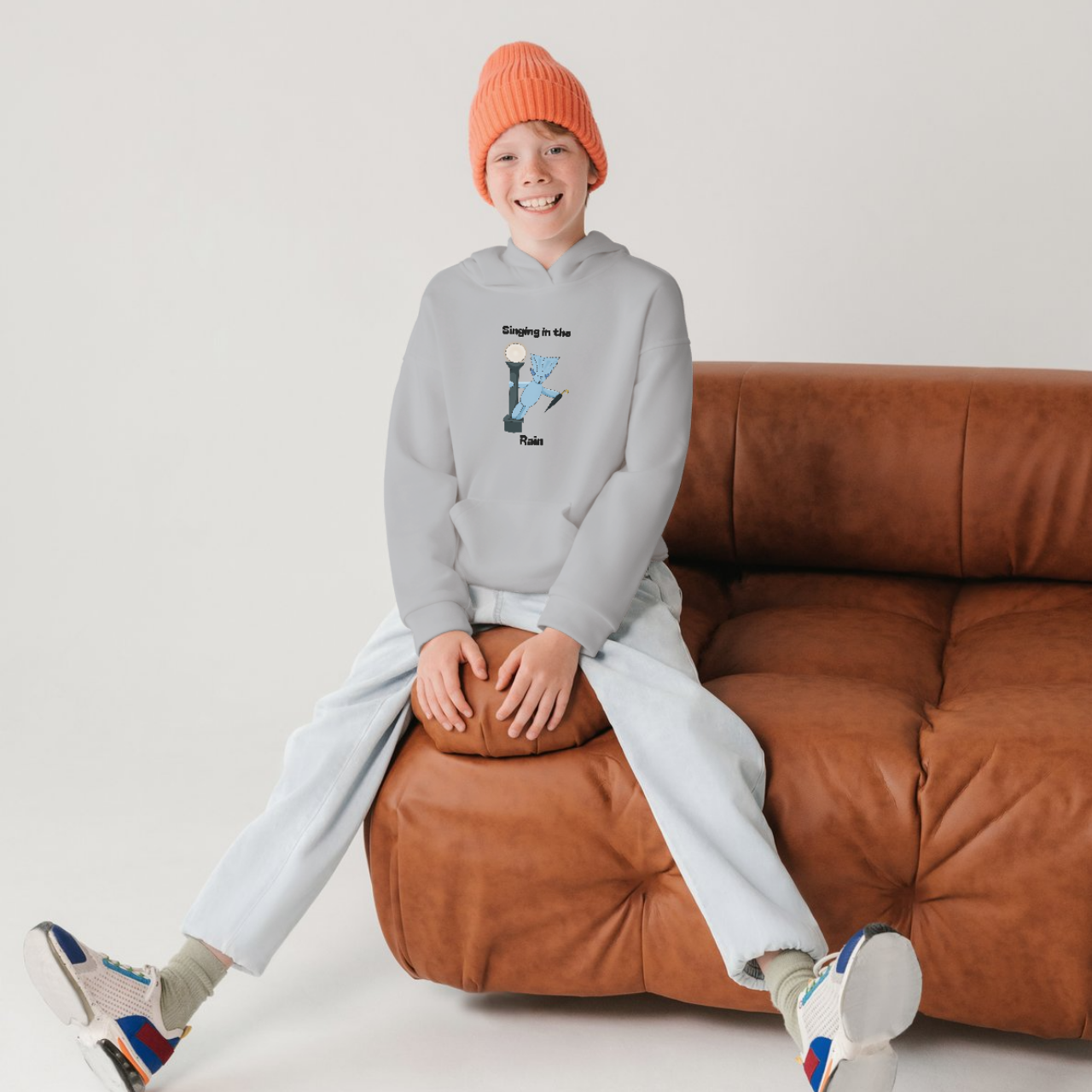 Singing in the Rain Youth Heavy Blend Hooded Sweatshirt