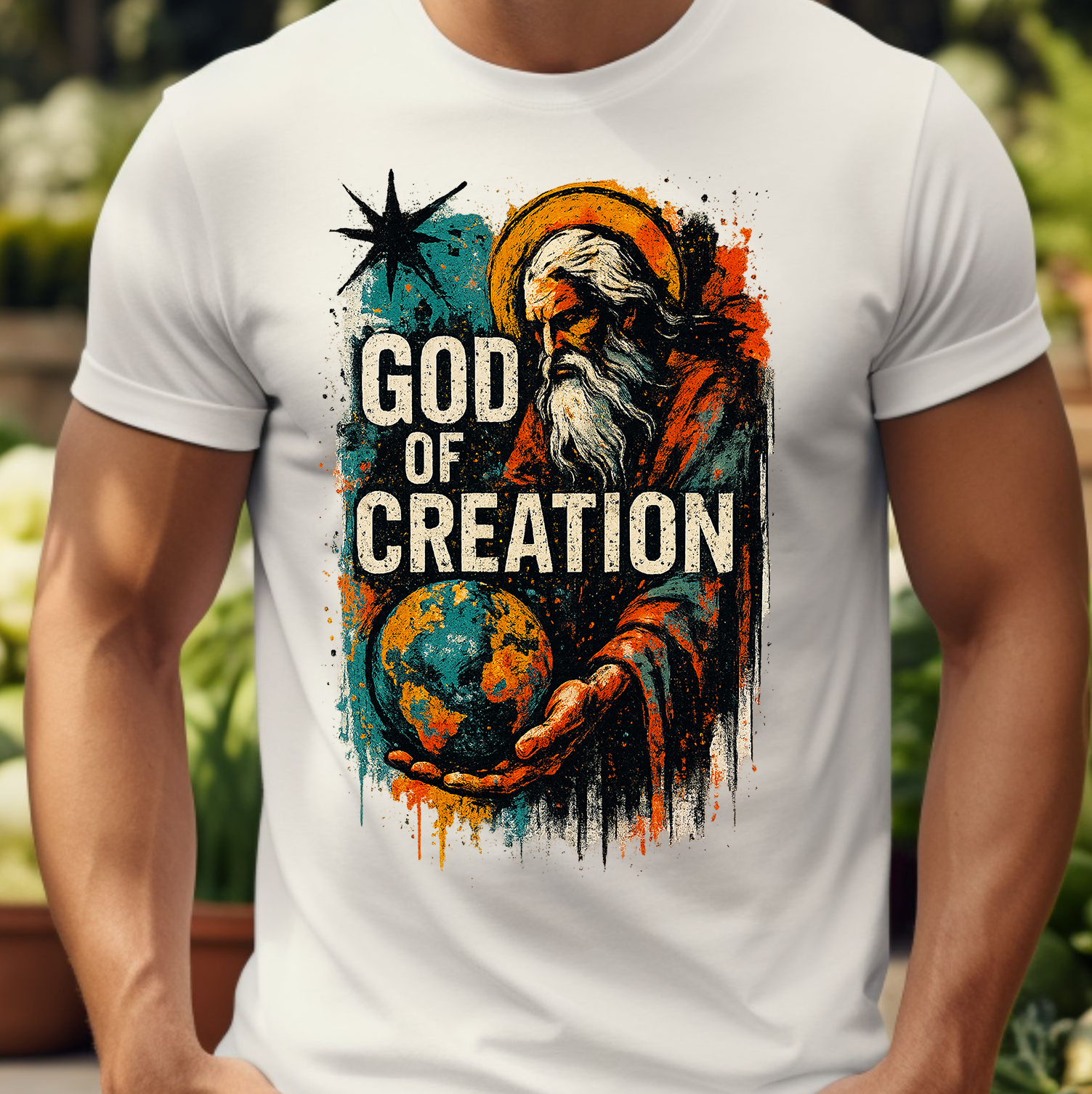 God of Creation - Men's Christian T-Shirt product thumbnail image God of Creation - Men's Christian T-Shirt product thumbnail image