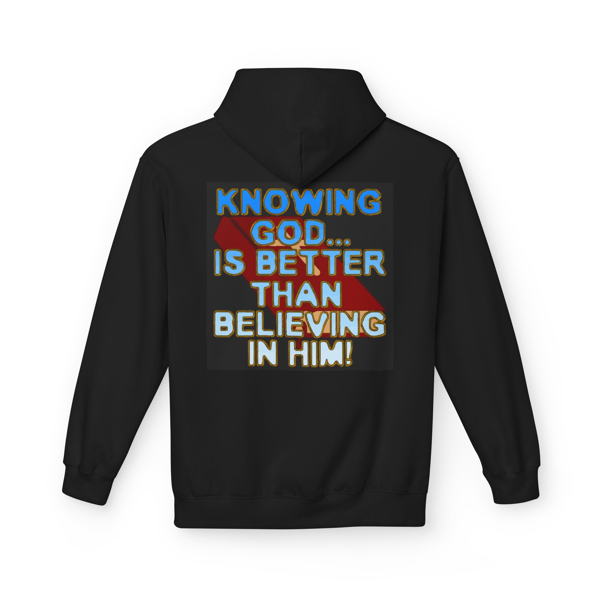 Unisex Fleece Hoodie with Inspirational Quotes | Perfect for Casual Wear, Gifts, Faith-Based Events, Everyday Comfort