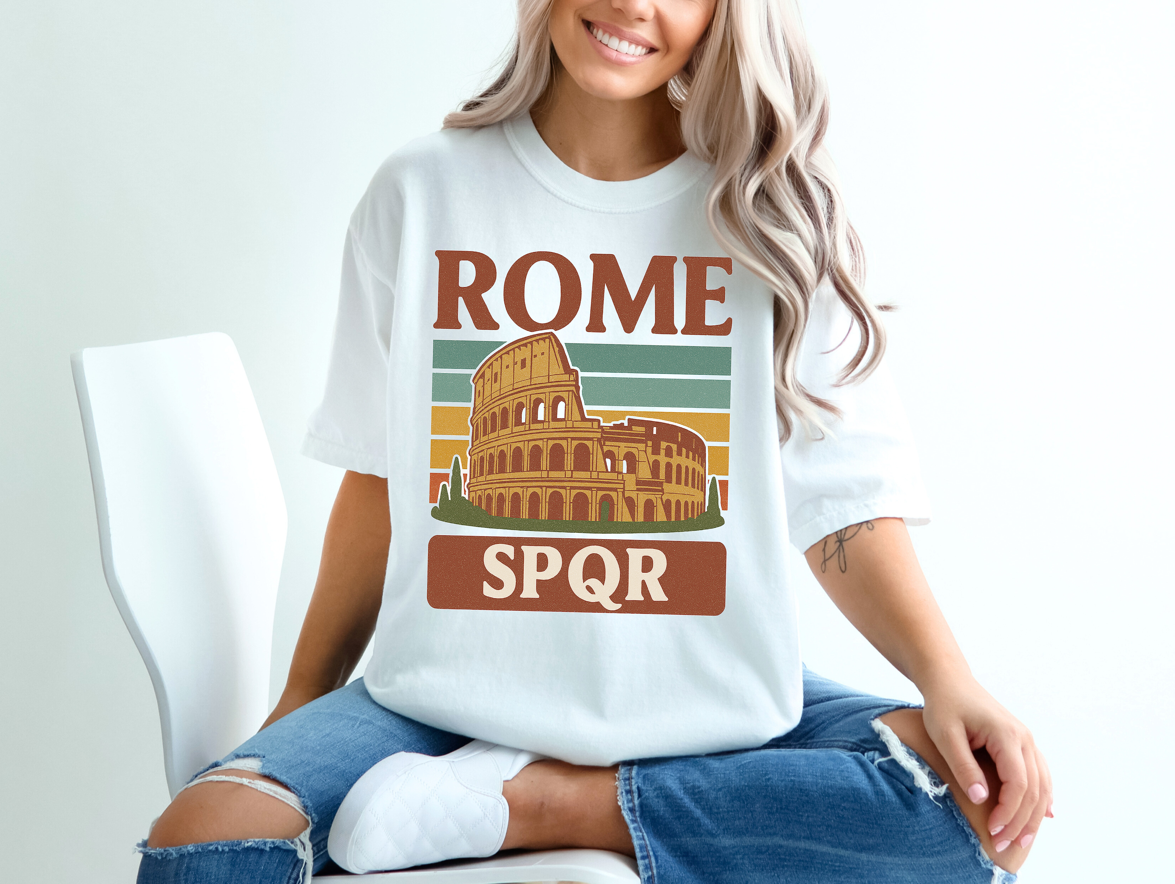 Rome SPQR Shirt Ancient Rome Colosseum Vintage Tee, Latin Teacher Gift, Rome Travel Souvenir Shirt, Roman Empire Design SPQR Tee