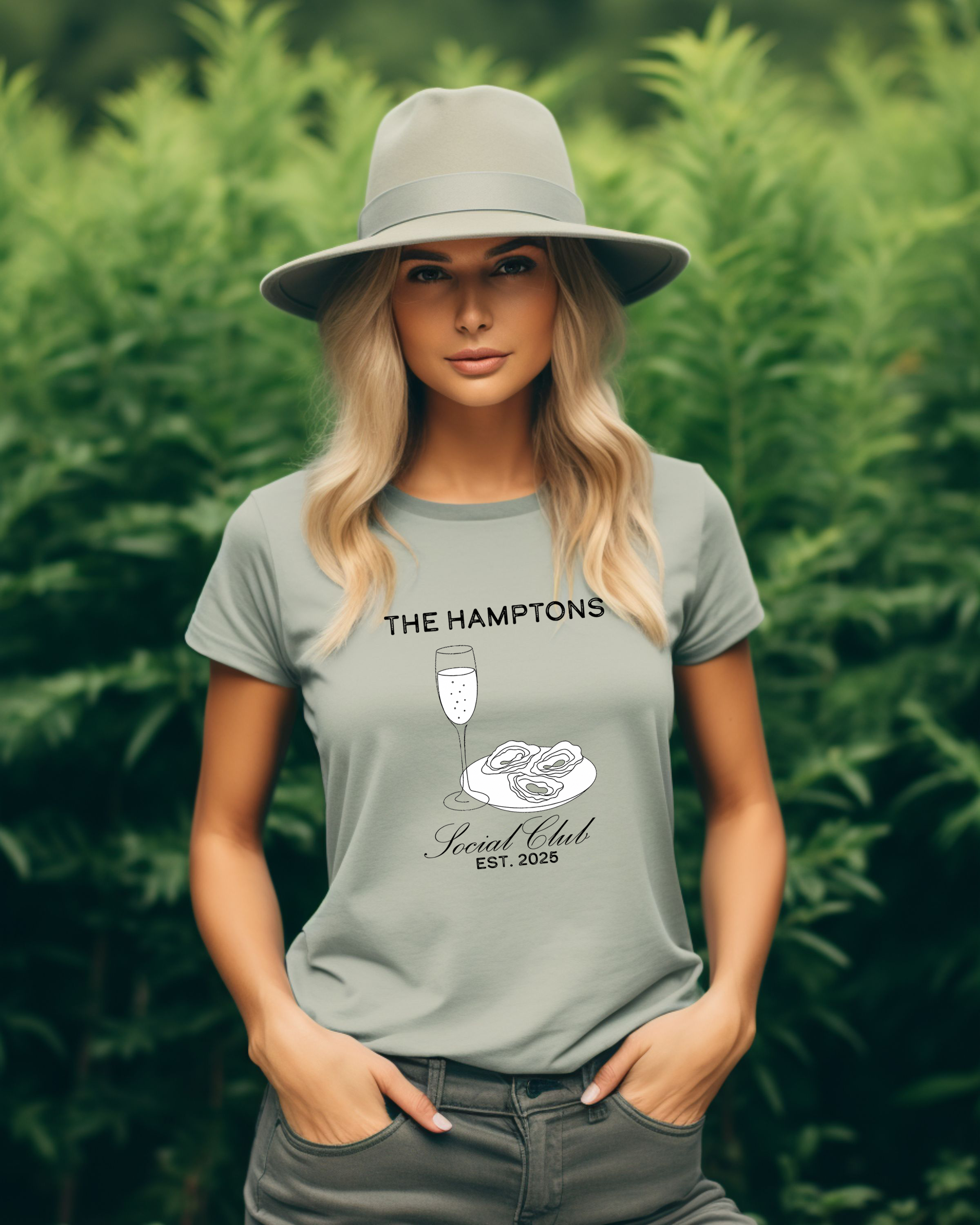 Chic Hamptons Social Club T-Shirt, Summer Fashion, Casual Tee, Coastal gift idea, East coast style, Brunch outfit top, Champagne t-shirt product thumbnail image Chic Hamptons Social Club T-Shirt, Summer Fashion, Casual Tee, Coastal gift idea, East coast style, Brunch outfit top, Champagne t-shirt product thumbnail image