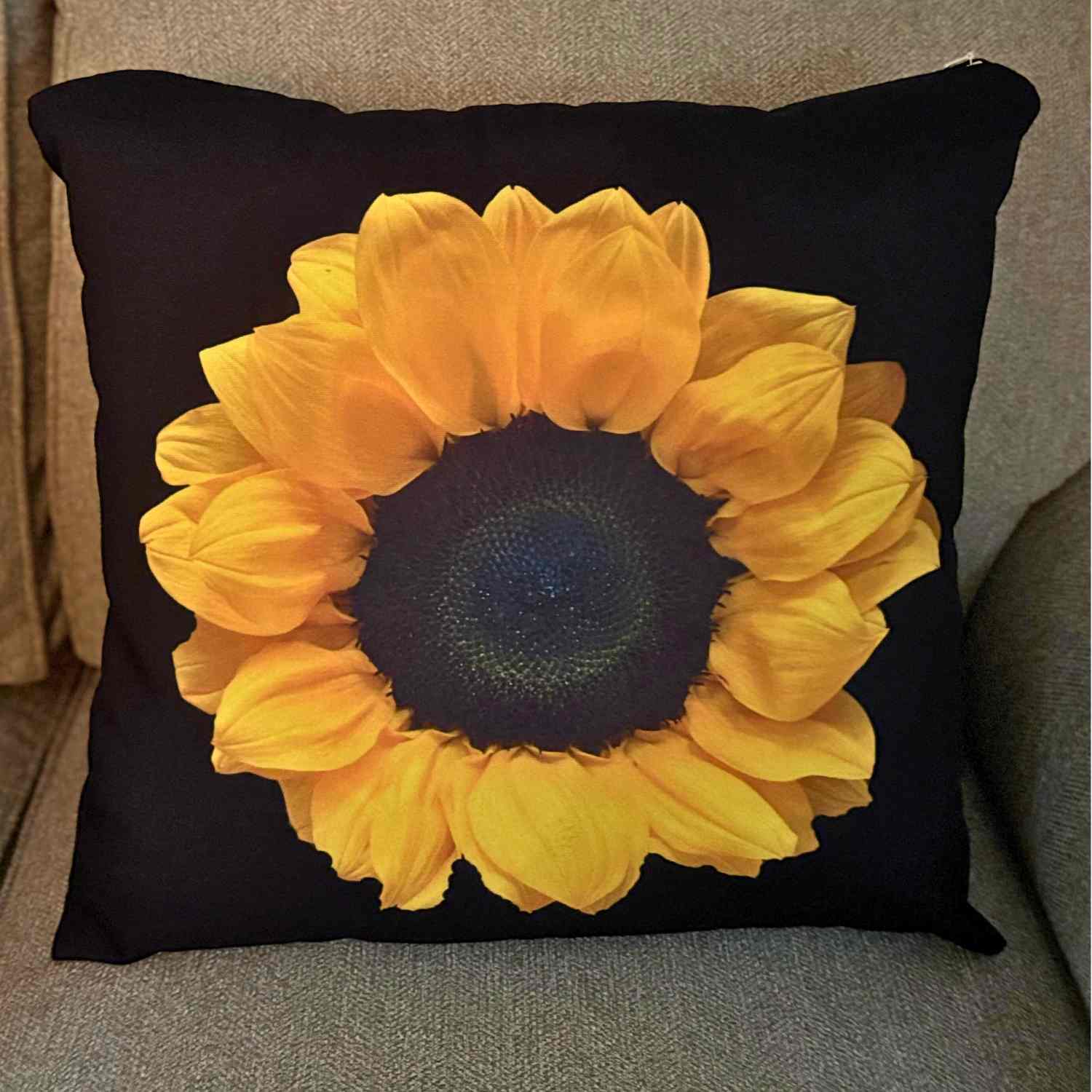 Sunny Sunflower Decorative Pillowcase, Floral Home Decor, Couch Cushion Cover, Gift for Nature Lovers, Bright and Cheerful Bedroom Accent product thumbnail image