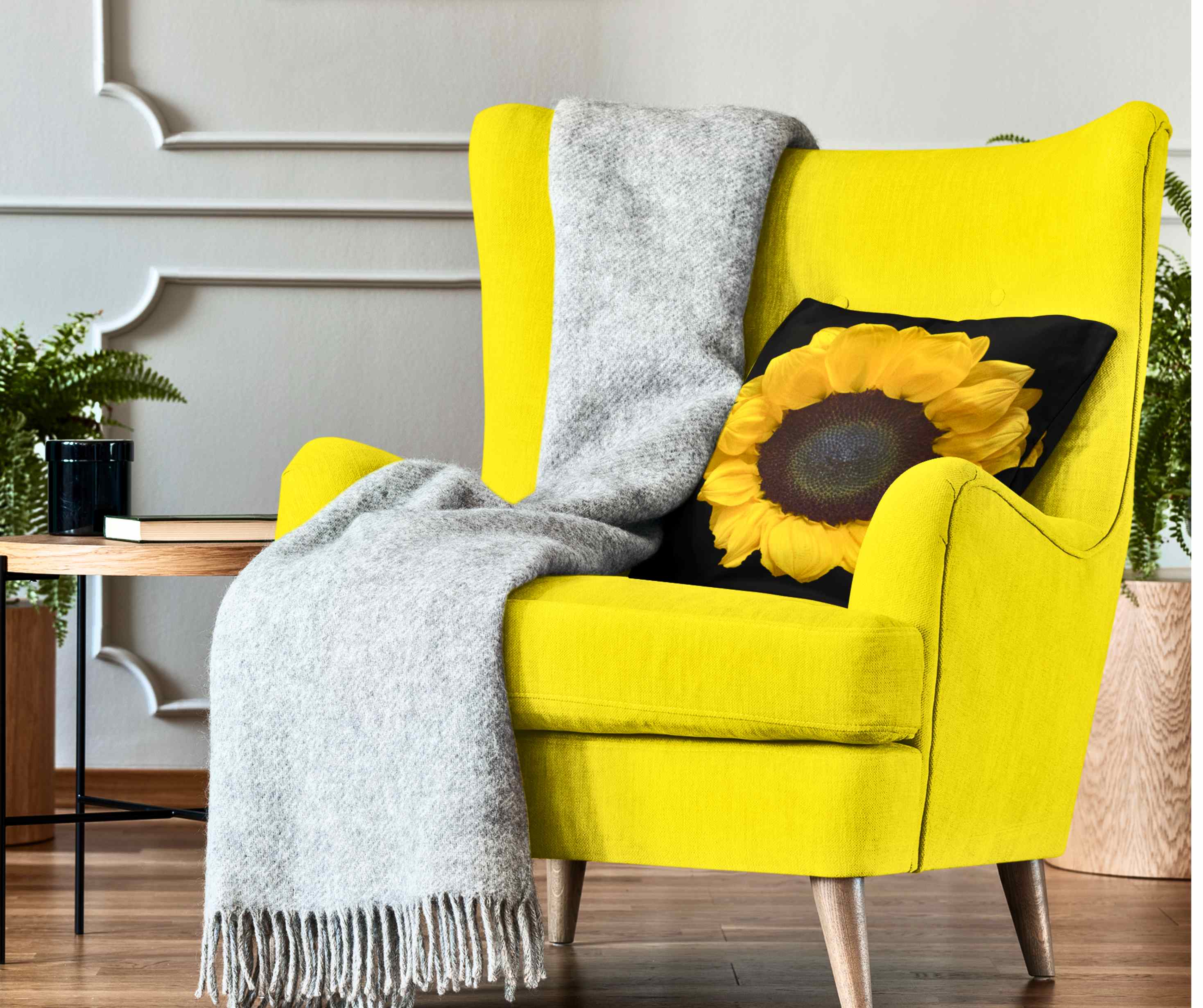 Sunny Sunflower Decorative Pillowcase, Floral Home Decor, Couch Cushion Cover, Gift for Nature Lovers, Bright and Cheerful Bedroom Accent product thumbnail image