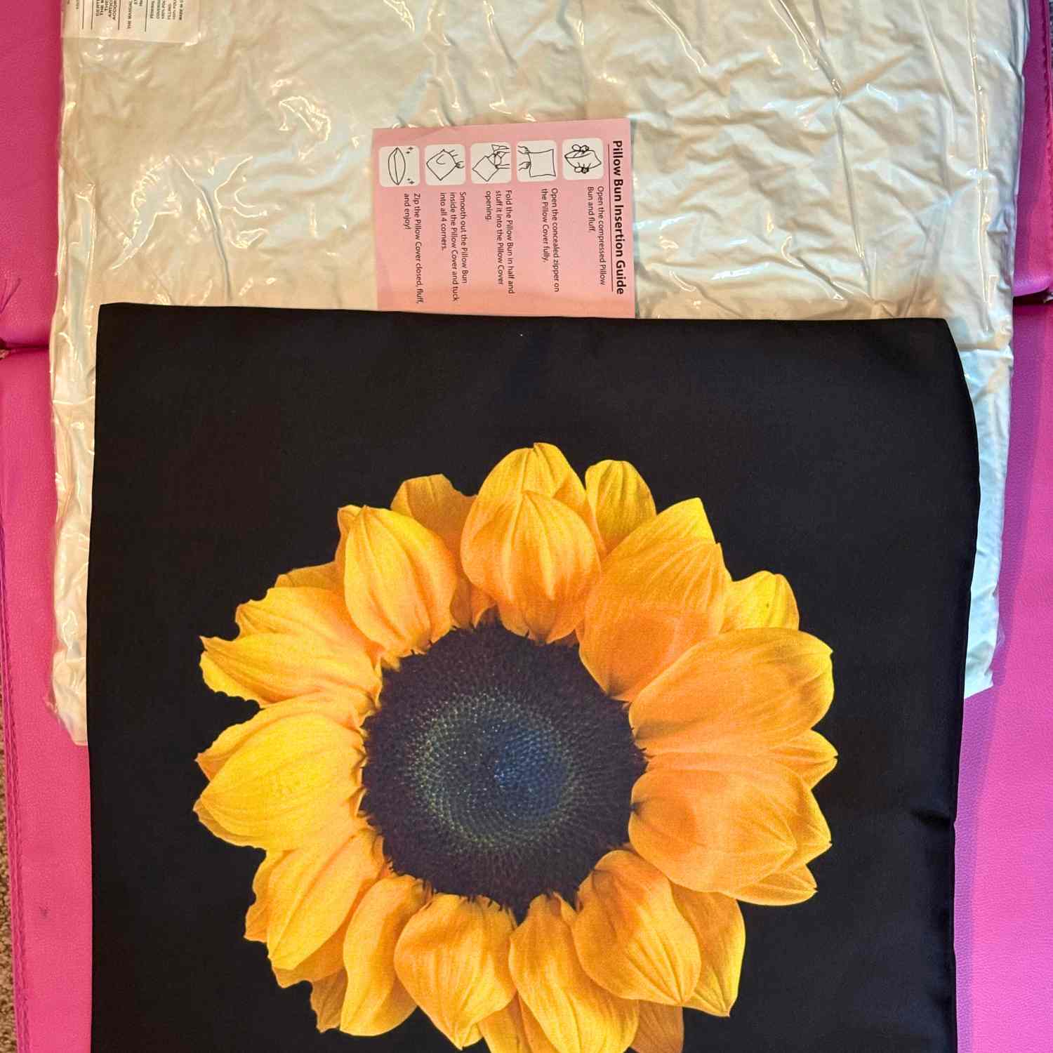 Sunny Sunflower Decorative Pillowcase, Floral Home Decor, Couch Cushion Cover, Gift for Nature Lovers, Bright and Cheerful Bedroom Accent product thumbnail image