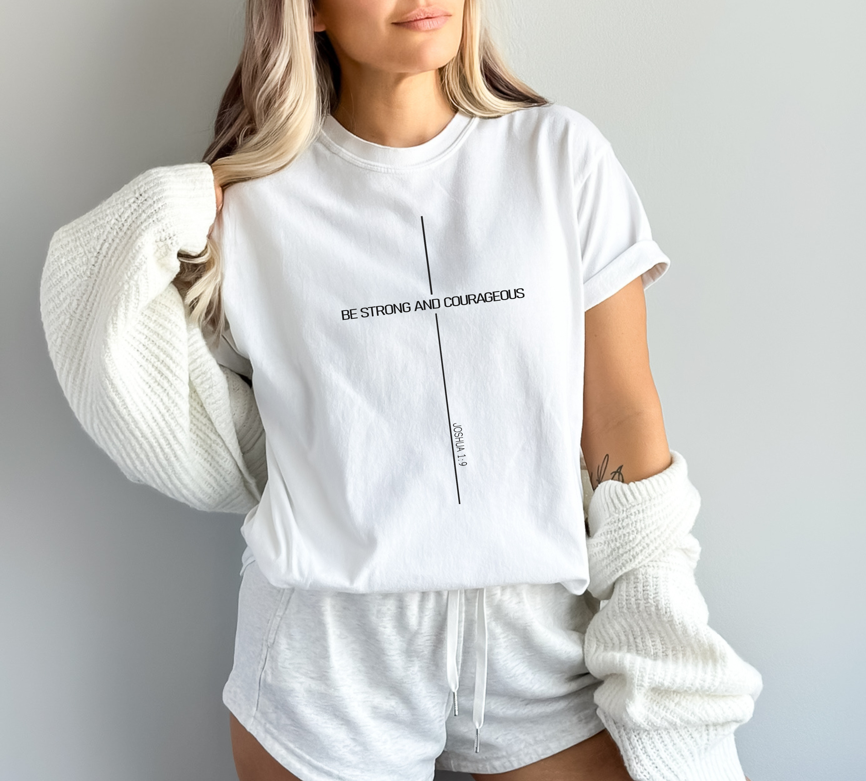 Joshua 1:9 Comfort Colors Shirt Be Strong Courageous Tee Christian God Shirt Bible Verse Cross Tee Church Faith Apparel Mens Christian Gift product thumbnail image Joshua 1:9 Comfort Colors Shirt Be Strong Courageous Tee Christian God Shirt Bible Verse Cross Tee Church Faith Apparel Mens Christian Gift product thumbnail image