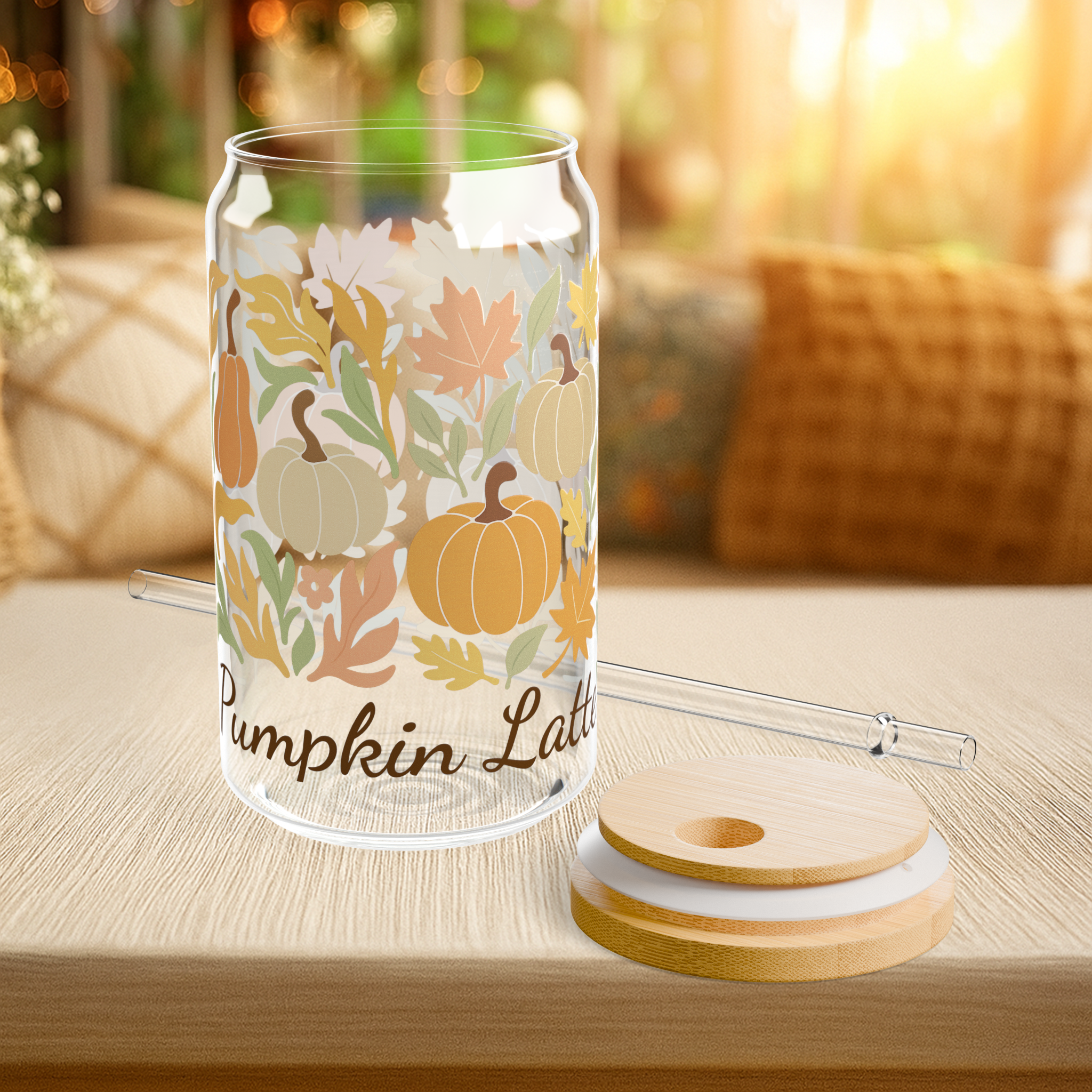 Autumn-Inspired Sipper Glass, 16oz | Perfect for Fall Decor, Pumpkin Lovers, Eco-Friendly Drinking, Seasonal Gatherings, Thanksgiving Gifts product thumbnail image Autumn-Inspired Sipper Glass, 16oz | Perfect for Fall Decor, Pumpkin Lovers, Eco-Friendly Drinking, Seasonal Gatherings, Thanksgiving Gifts product thumbnail image