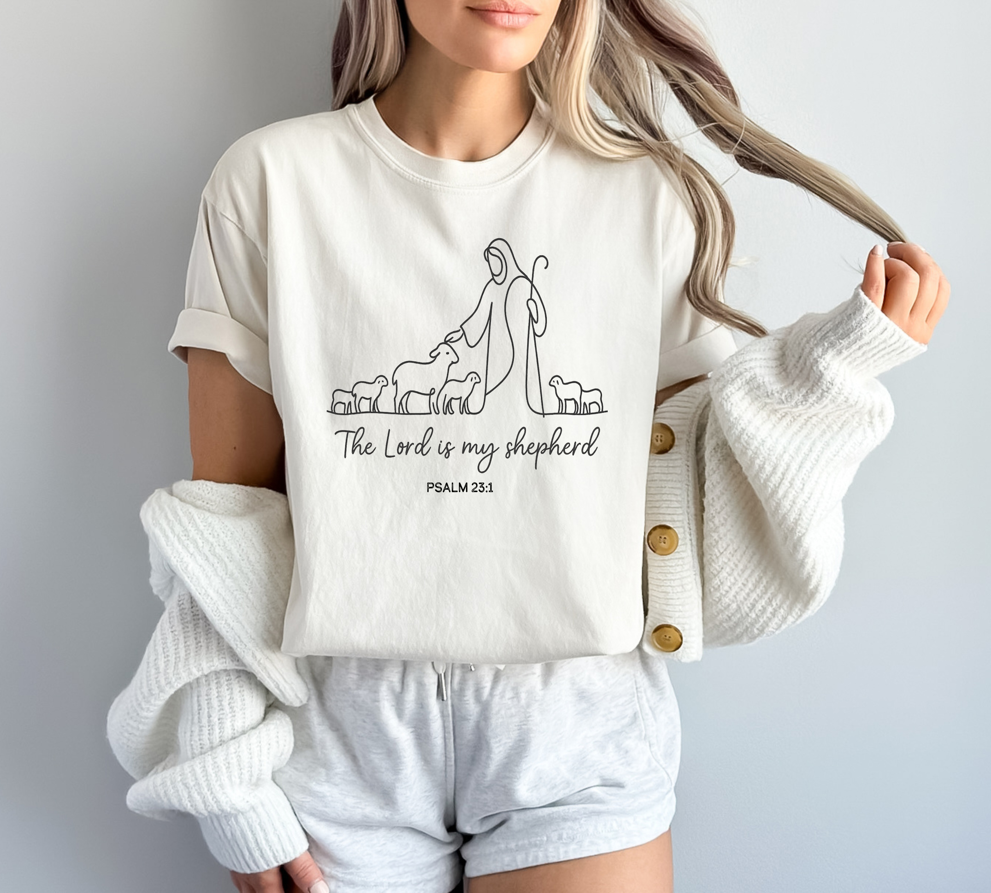 The Lord is My Shepherd Shirt | Bible Verse Shirt | Church Shirt | Christian Shirt | Jesus Shirt | Spiritual Shirt | Floral Bible Shirt | Unisex Religion Shirt Christian Gift for Men product thumbnail image The Lord is My Shepherd Shirt | Bible Verse Shirt | Church Shirt | Christian Shirt | Jesus Shirt | Spiritual Shirt | Floral Bible Shirt | Unisex Religion Shirt Christian Gift for Men product thumbnail image