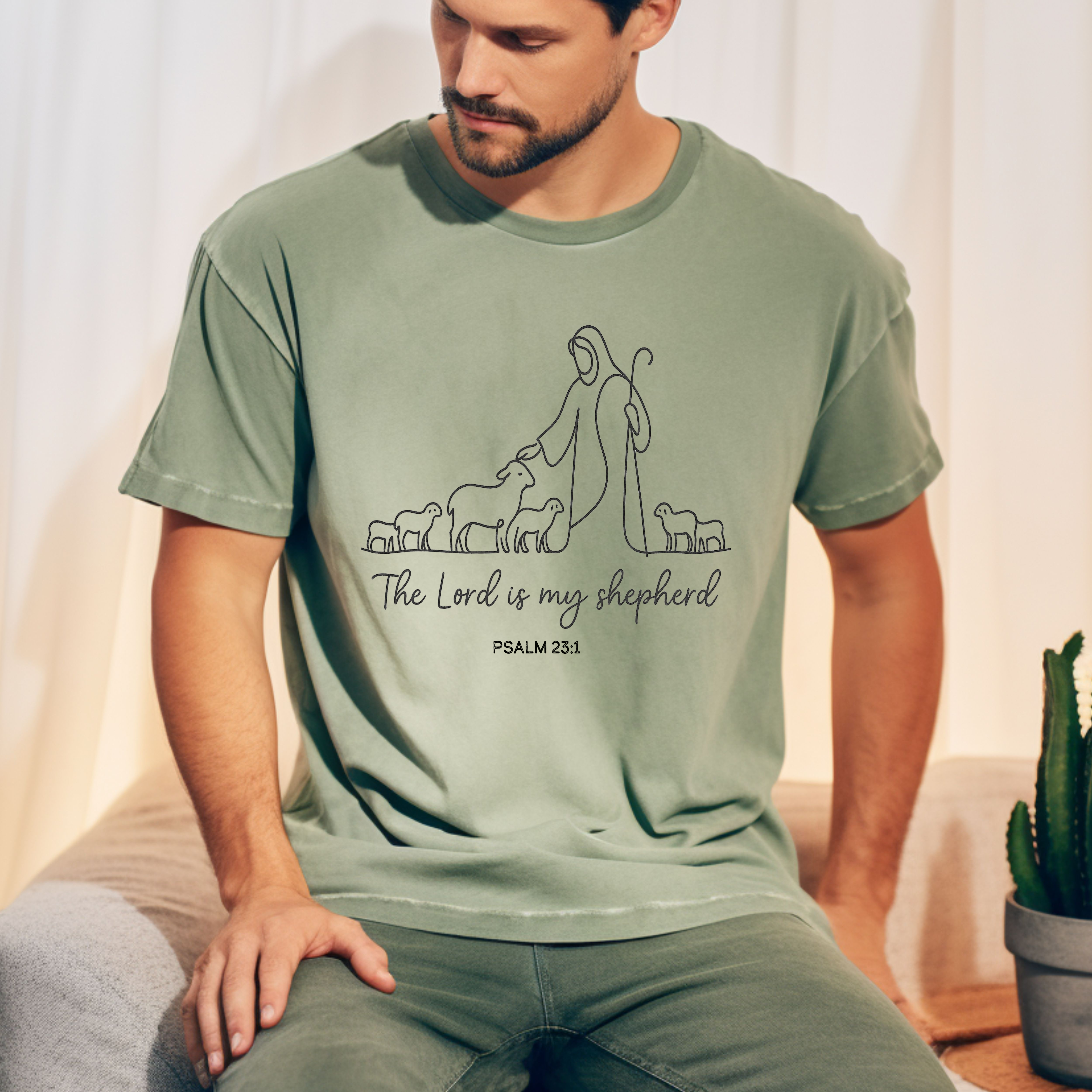 The Lord is My Shepherd Shirt | Bible Verse Shirt | Church Shirt | Christian Shirt | Jesus Shirt | Spiritual Shirt | Floral Bible Shirt | Unisex Religion Shirt Christian Gift for Men product thumbnail image The Lord is My Shepherd Shirt | Bible Verse Shirt | Church Shirt | Christian Shirt | Jesus Shirt | Spiritual Shirt | Floral Bible Shirt | Unisex Religion Shirt Christian Gift for Men product thumbnail image