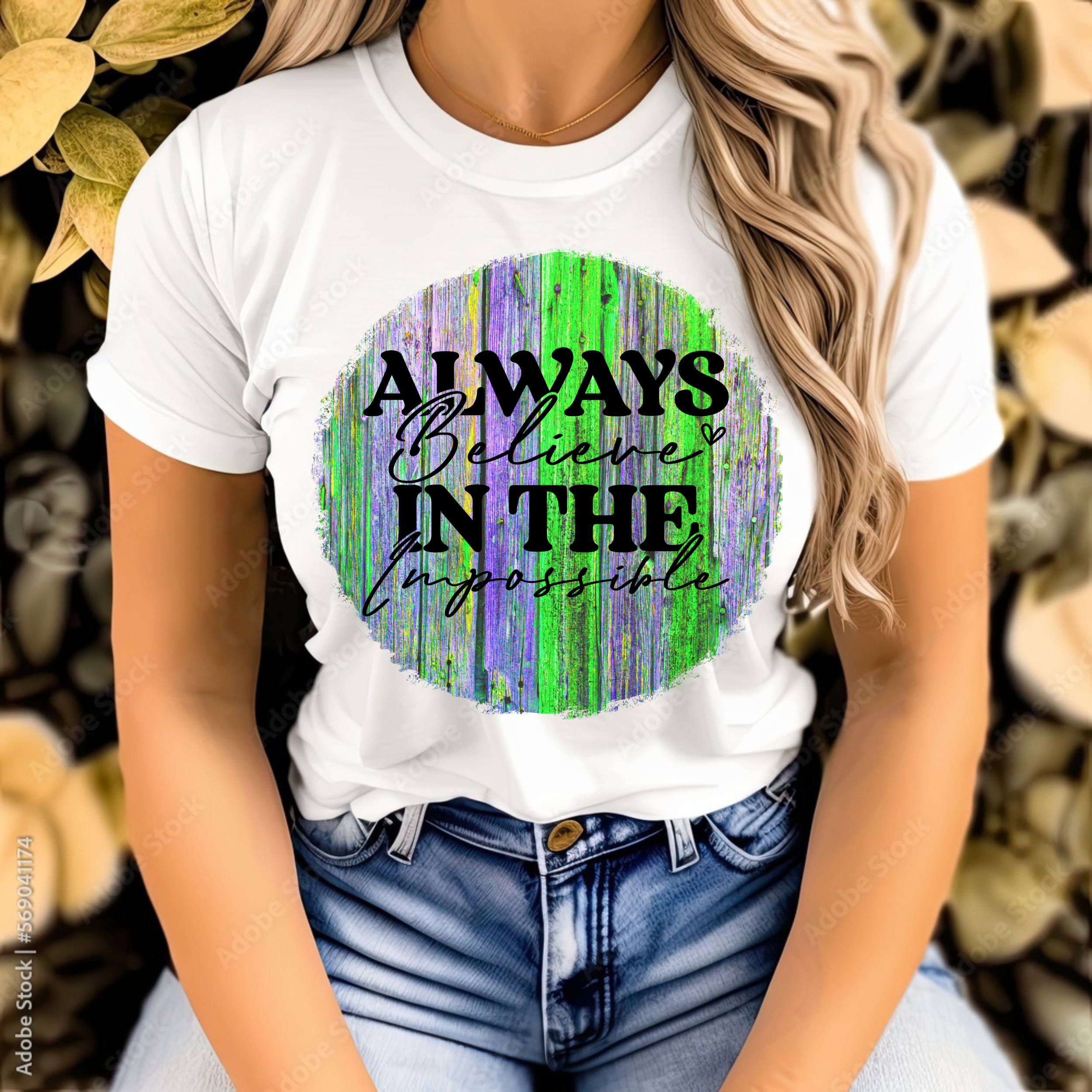 Always Believe in the Impossible, Motivational Gift, Casual Wear, Comfortable Cotton Shirt, Positive Vibes [...] product thumbnail image