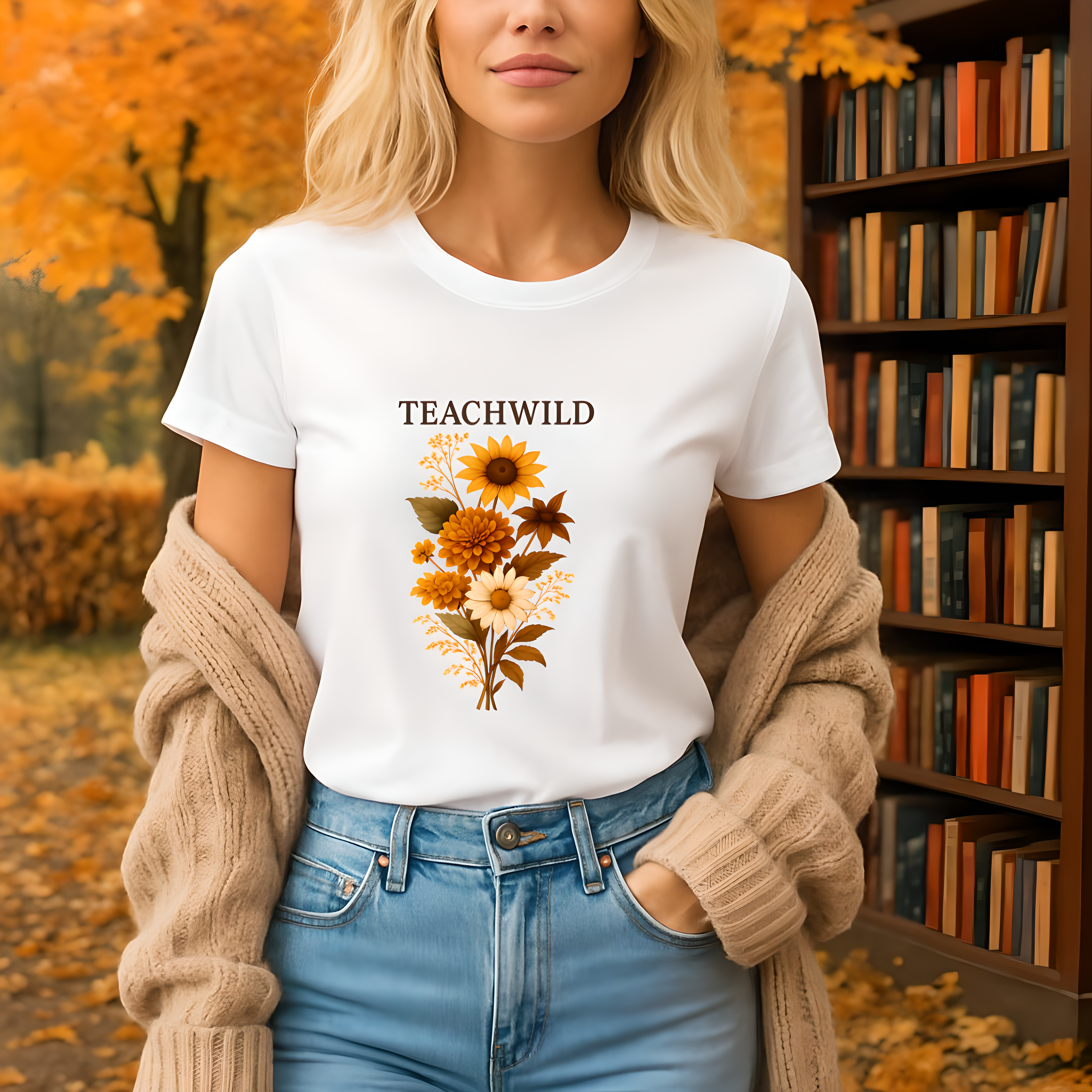 Teacher Appreciation Fall Floral T-Shirt, Fall wild flowers, Teacher Gift, Back To School product thumbnail image Teacher Appreciation Fall Floral T-Shirt, Fall wild flowers, Teacher Gift, Back To School product thumbnail image