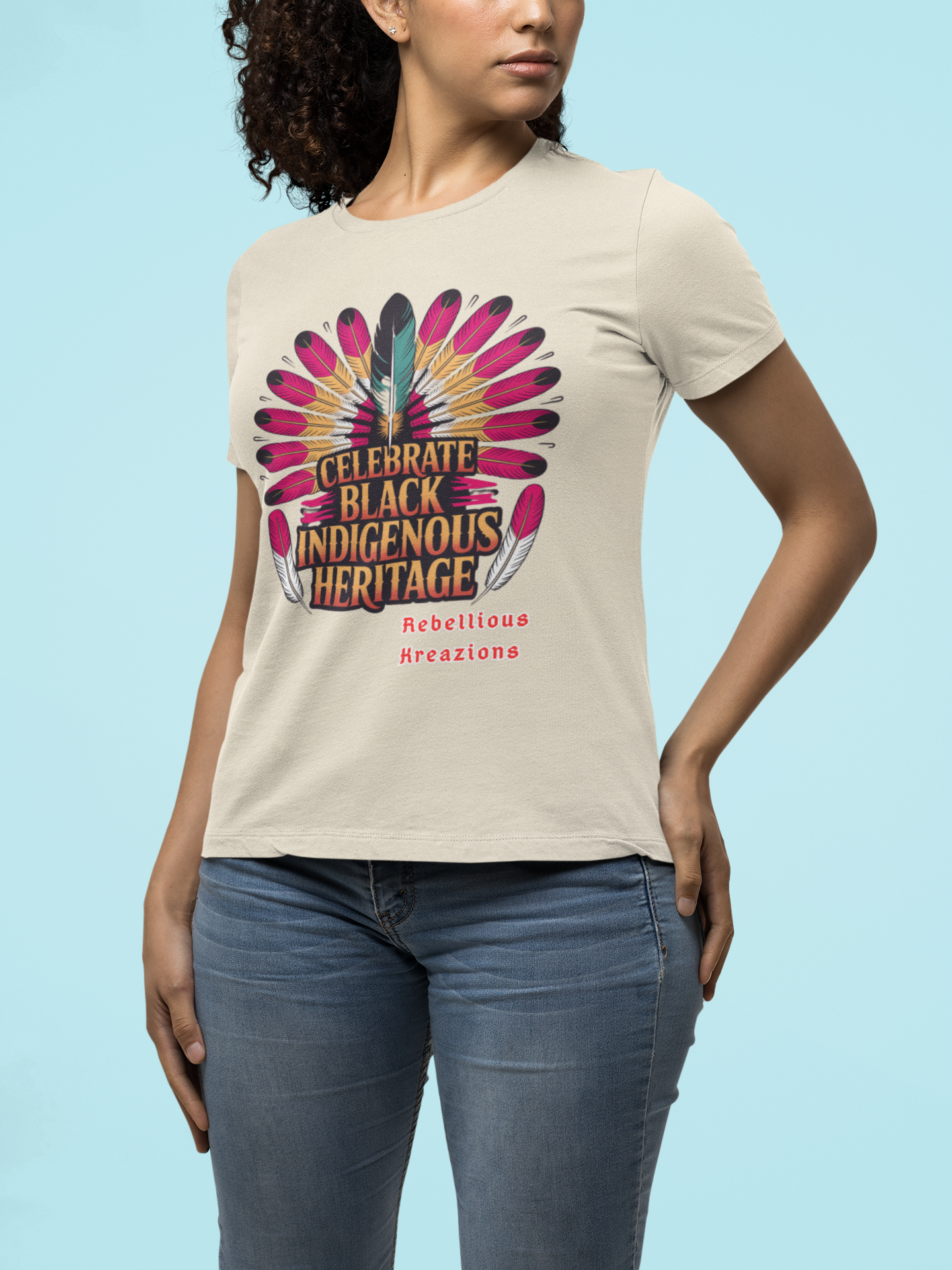 Celebrate Heritage Tee-a. Celebrate Black Indigenous Heritage!
