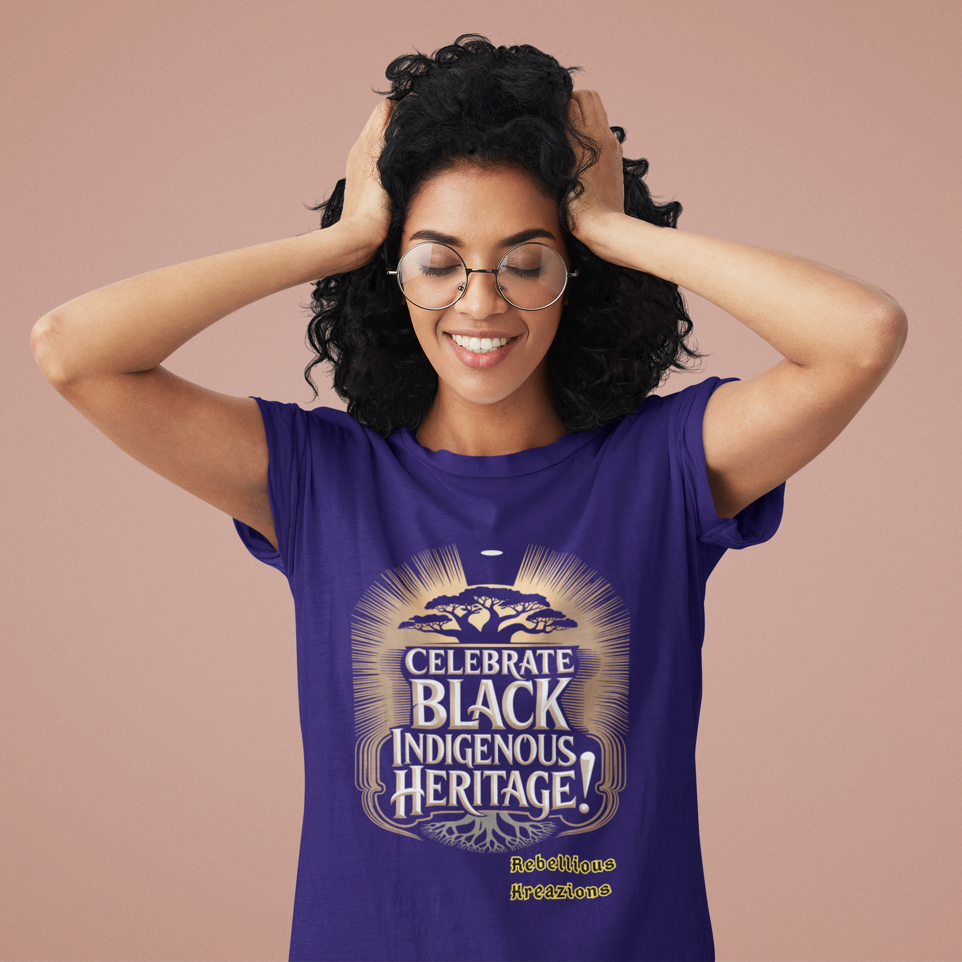 Celebratory Heritage Tee-b. Celebrate Black Indigenous Heritage!