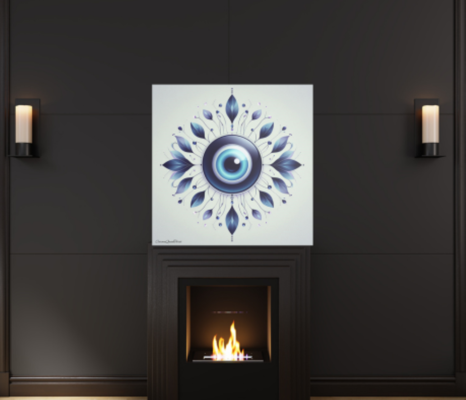 Blue Evil Eye Stretched Canvas Art| High-Vibration Wall Art | Protects and Inspires Art | Dopamine Decor by CarmaQuanTarot product thumbnail image Blue Evil Eye Stretched Canvas Art| High-Vibration Wall Art | Protects and Inspires Art | Dopamine Decor by CarmaQuanTarot product thumbnail image