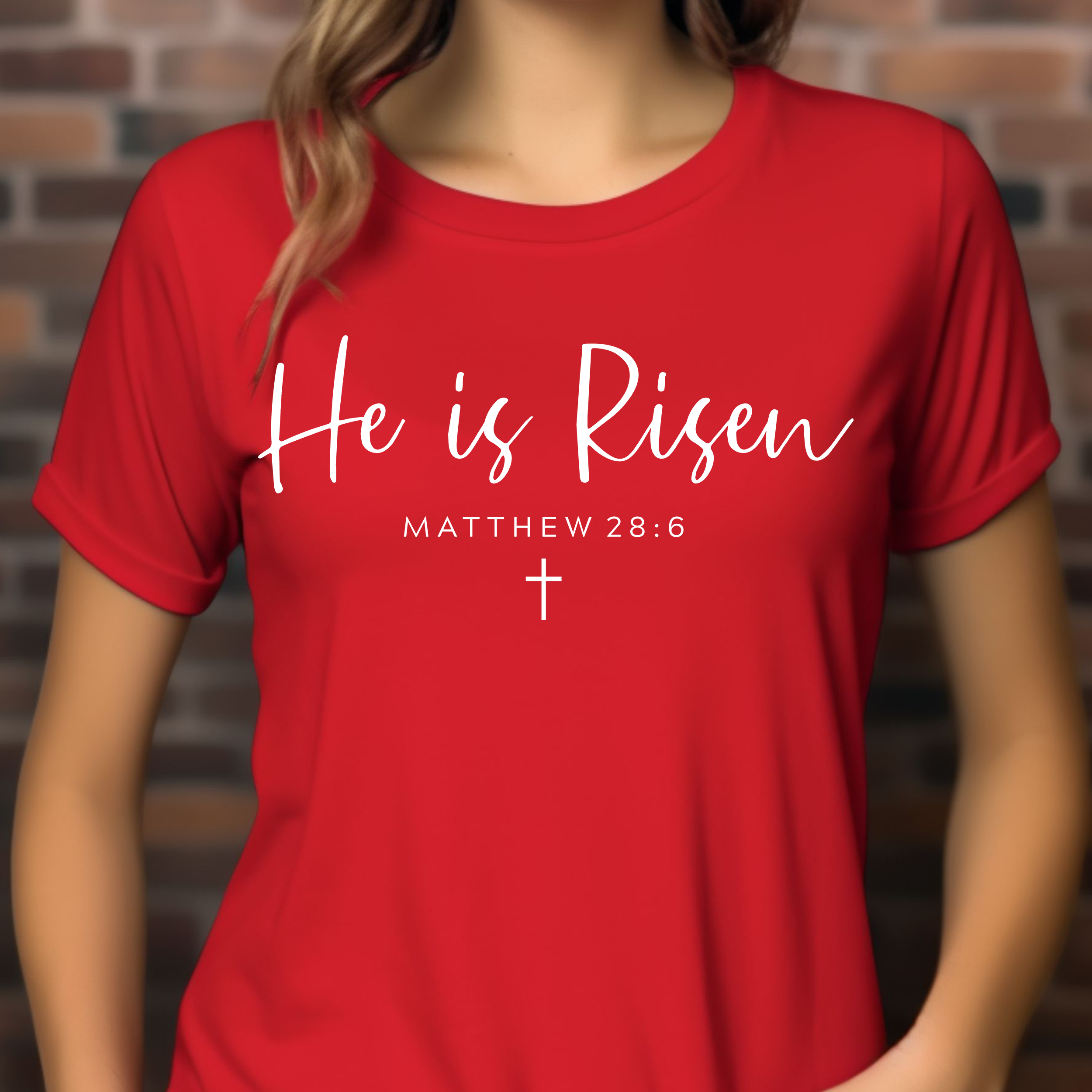 He is Risen - Women's Christian T-Shirt He is Risen - Women's Christian T-Shirt