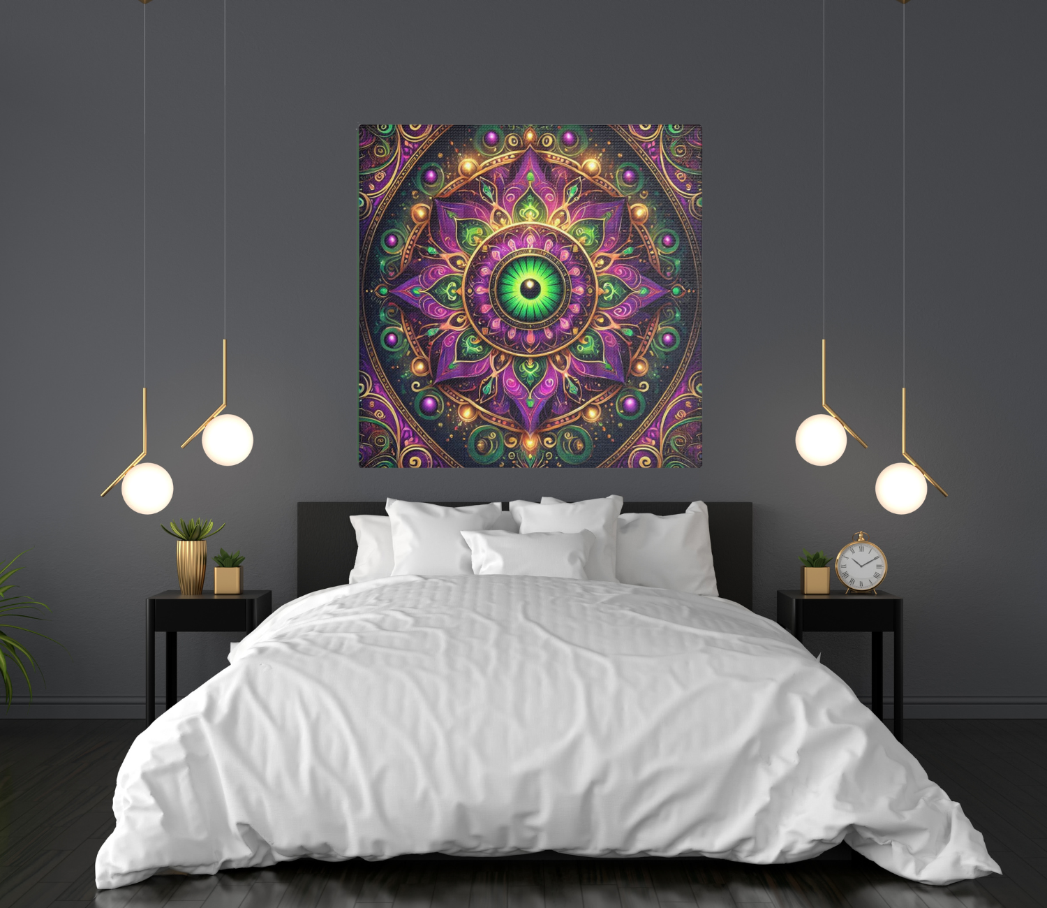 Disguised Evil Eye Mandala Print – Purple & Green Satin Canvas | Dopamine Decor by CarmaQuanTarot product thumbnail image Disguised Evil Eye Mandala Print – Purple & Green Satin Canvas | Dopamine Decor by CarmaQuanTarot product thumbnail image