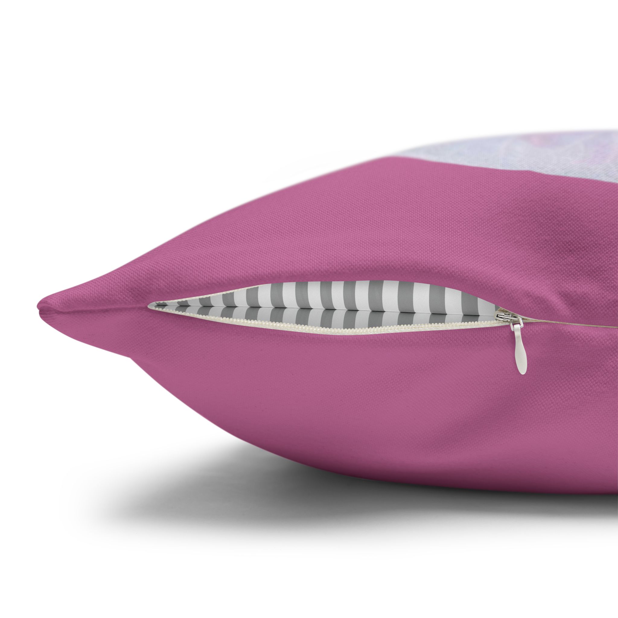 Floral Pink Pillowcase, Flower Print Cushion Cover, Decorative Pillow Case, Home Decor, Gift for Her, Tropical Vibes, Romantic Decor product thumbnail image