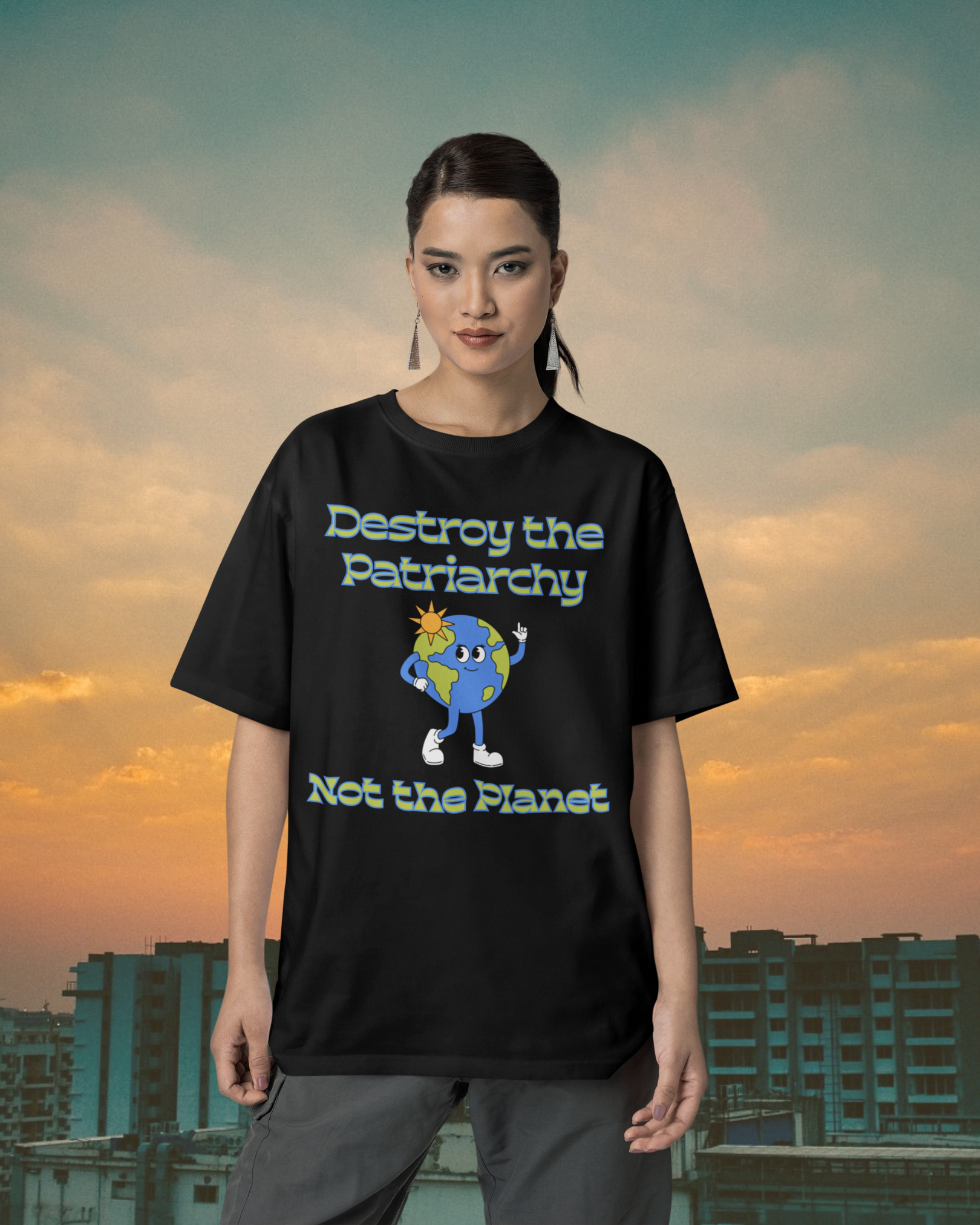 Destroy the Patriarchy Not the Planet Tee | Eco Feminist T-Shirt 