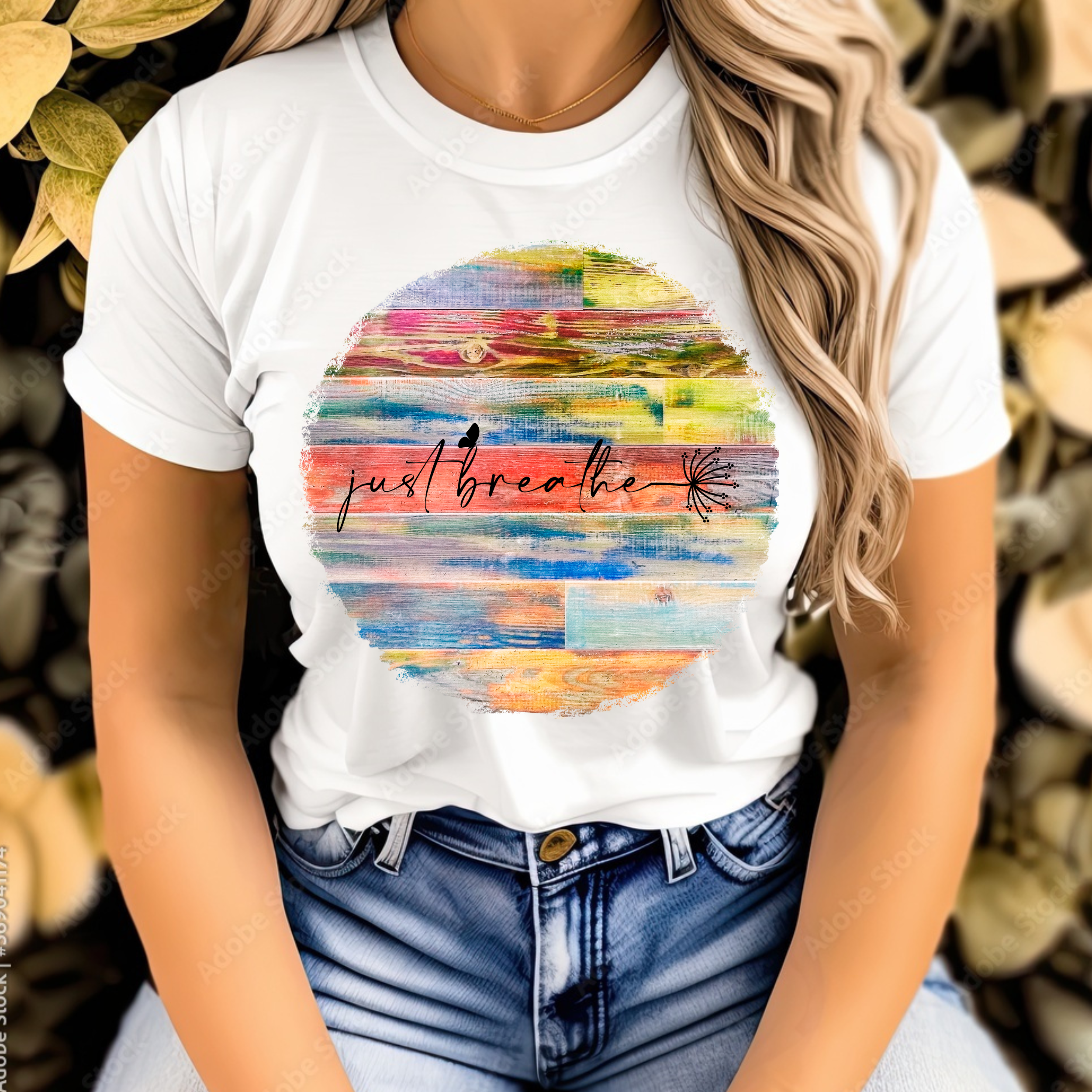 Just Breathe Unisex Tee, Casual Wear, Graphic T-shirt, Summer Gift, Unique Artwork Top product thumbnail image Just Breathe Unisex Tee, Casual Wear, Graphic T-shirt, Summer Gift, Unique Artwork Top product thumbnail image