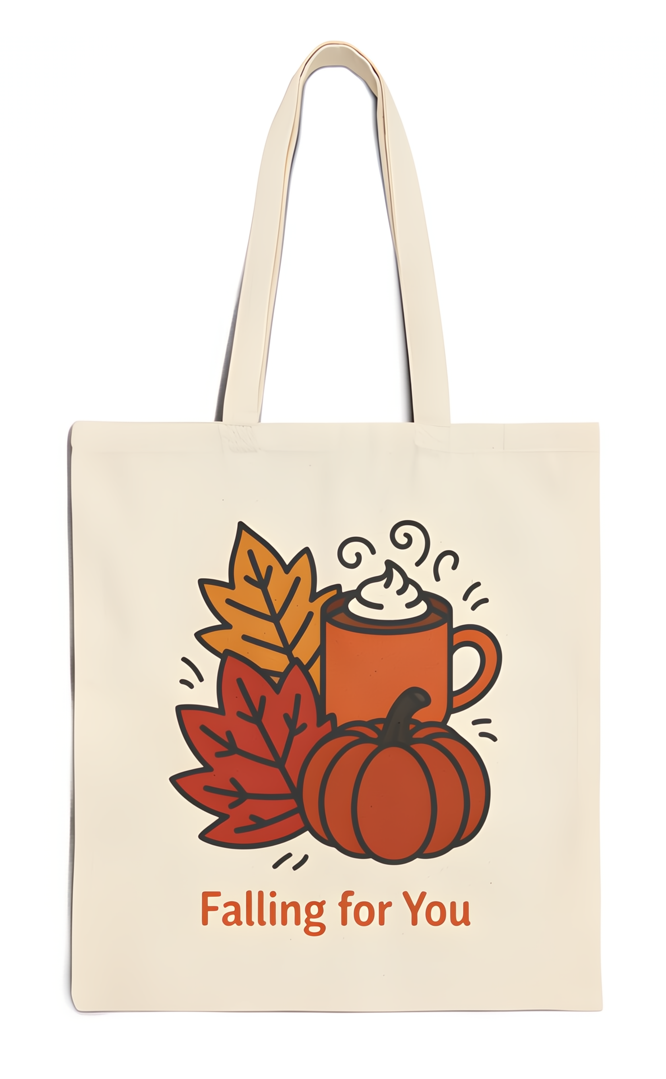 ๐ Falling for You โ Autumn Vibes Tote Bag product thumbnail image ๐ Falling for You โ Autumn Vibes Tote Bag product thumbnail image