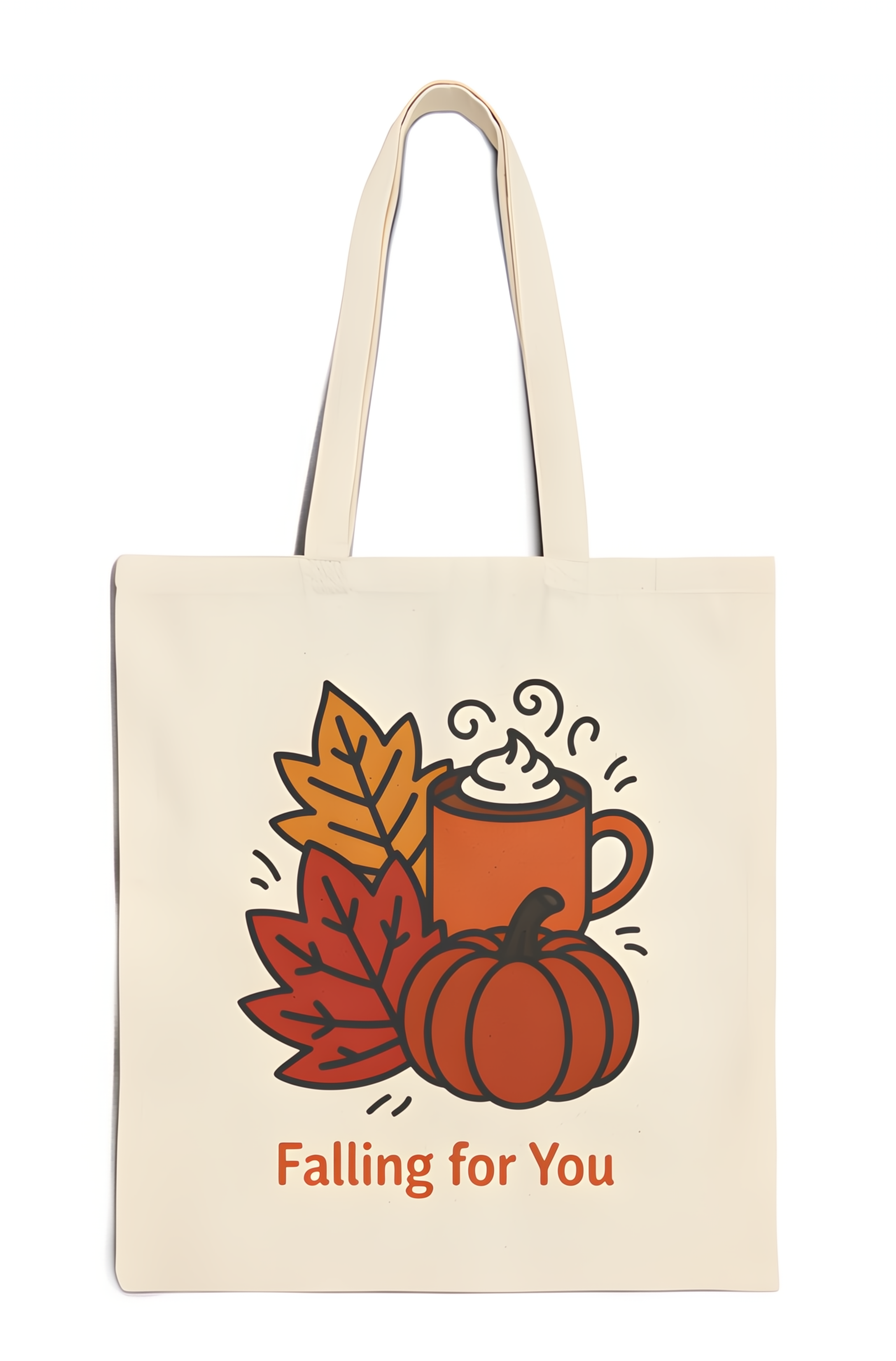 ๐ Falling for You โ Autumn Vibes Tote Bag product thumbnail image ๐ Falling for You โ Autumn Vibes Tote Bag product thumbnail image