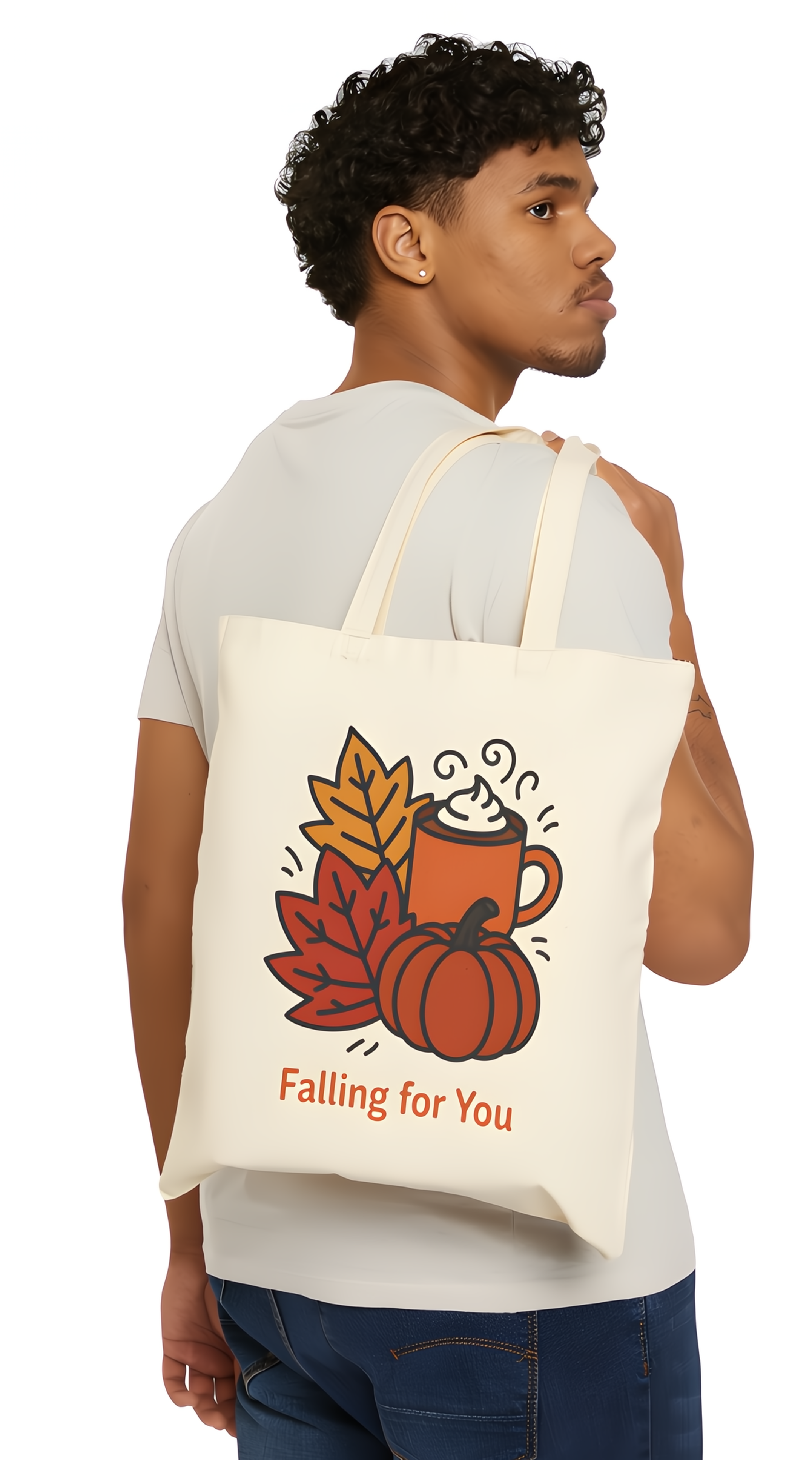 ๐ Falling for You โ Autumn Vibes Tote Bag product thumbnail image ๐ Falling for You โ Autumn Vibes Tote Bag product thumbnail image