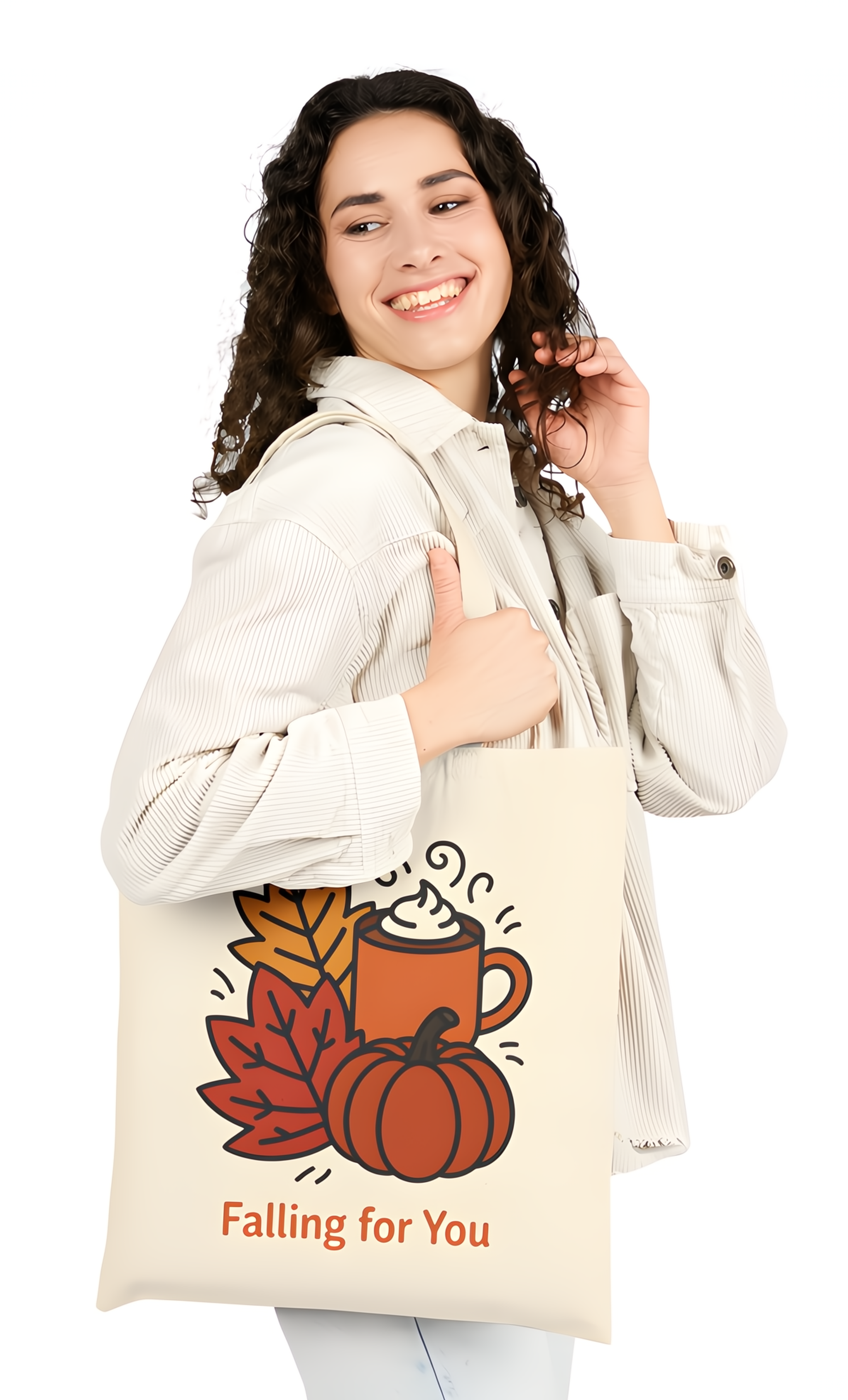๐ Falling for You โ Autumn Vibes Tote Bag product thumbnail image ๐ Falling for You โ Autumn Vibes Tote Bag product thumbnail image