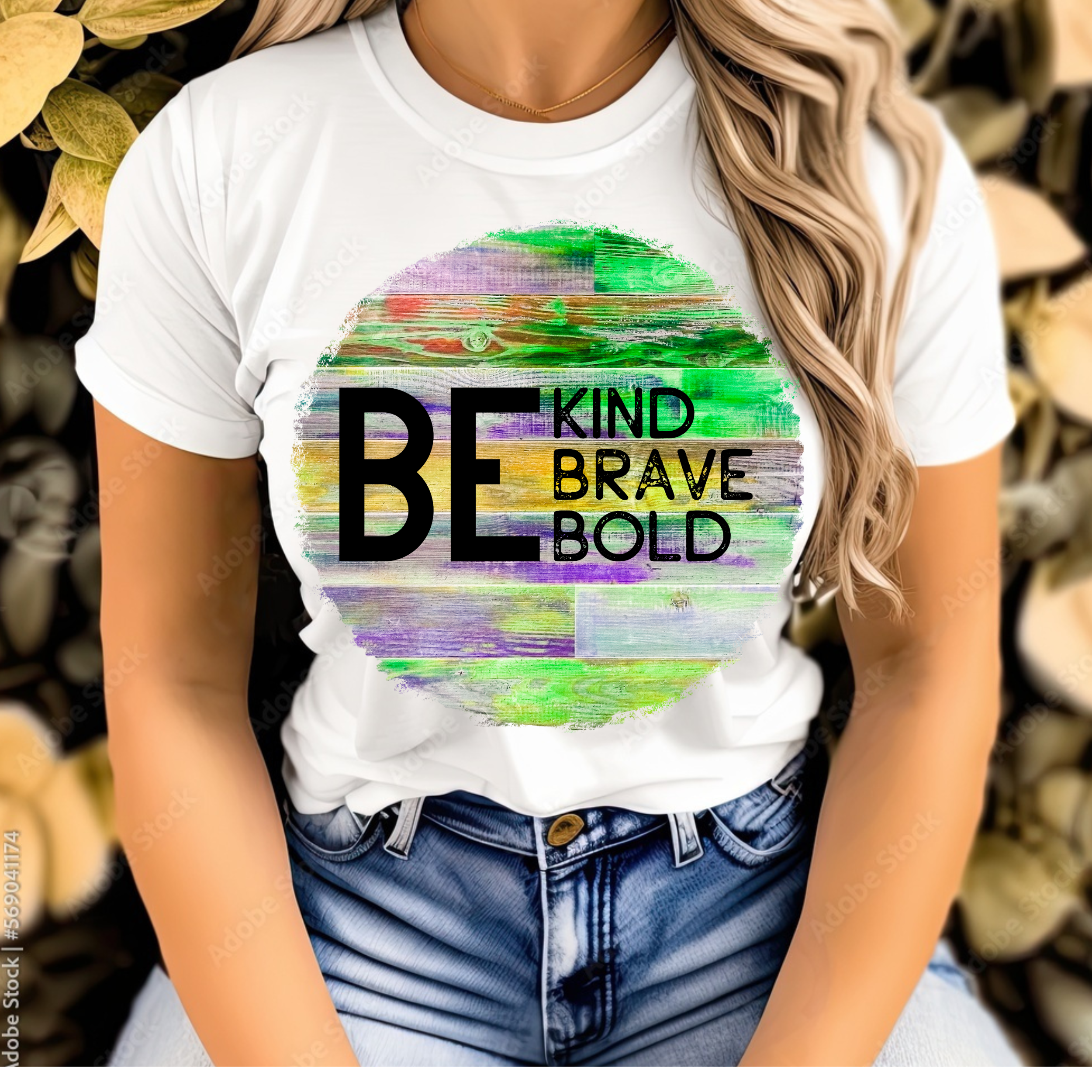 Be Kind, Brave, Bold - Motivational Shirt, Gift for Friends, Positive Message, Casual Outfit, Everyday Wear product thumbnail image