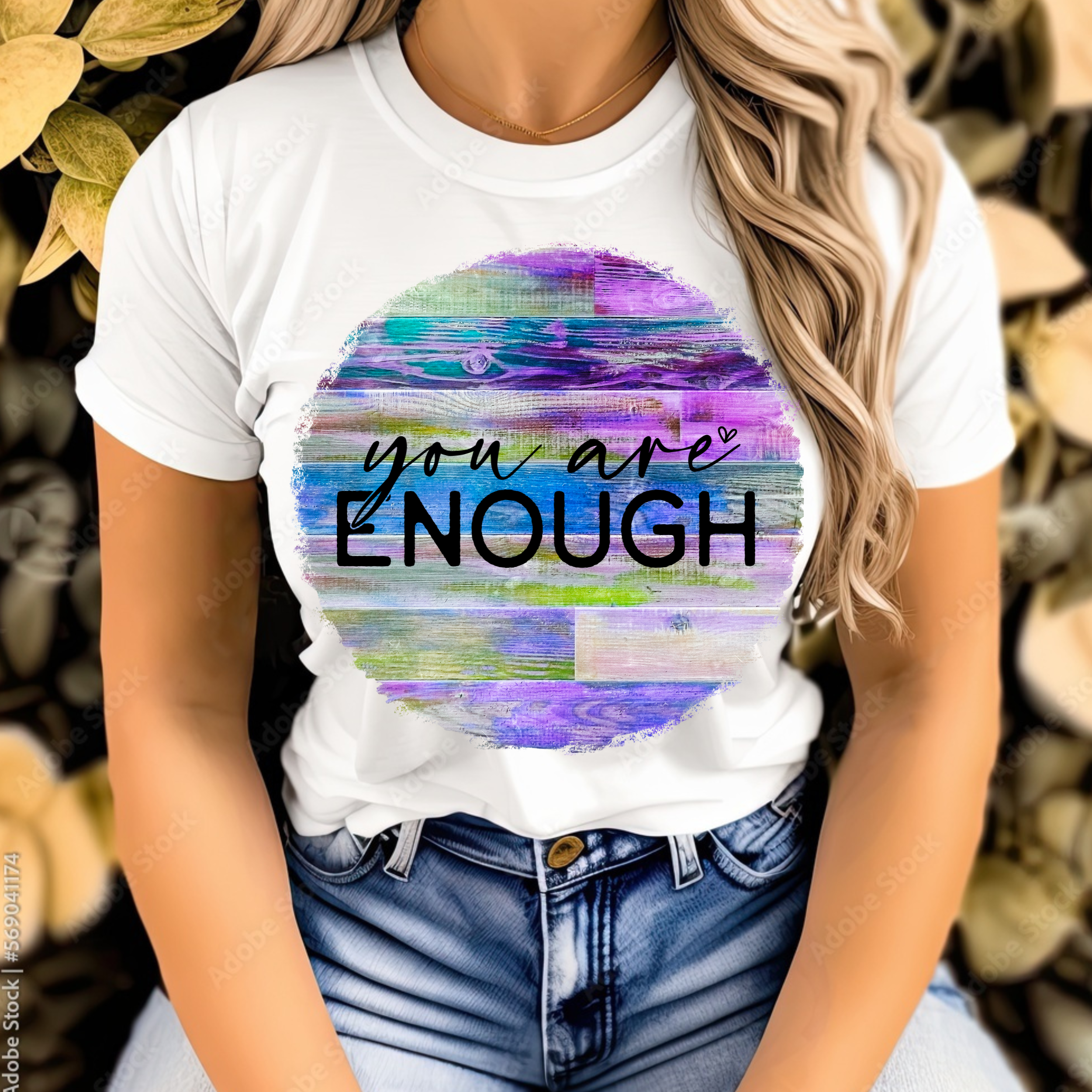 'You Are Enough' - Motivational Gift Shirt, Casual Wear, Self-Love Statement Tee, Affirmation Apparel, [...]
