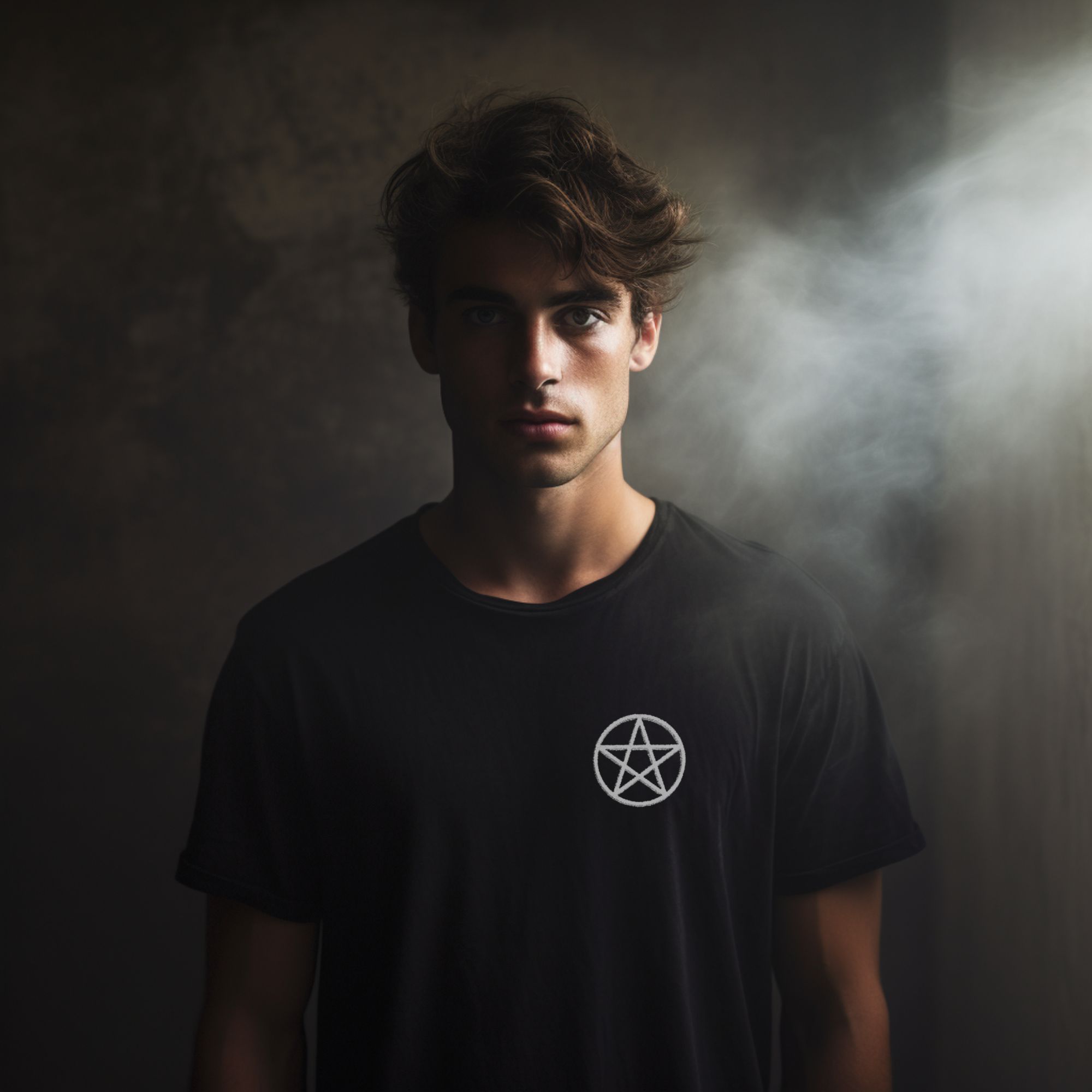 Embroidered Pentagram Unisex Garment-Dyed T-Shirt, Boho Style Tee, Witchy Apparel, Alternative Fashion, Gift for Witches, Occult Clothing product thumbnail image Embroidered Pentagram Unisex Garment-Dyed T-Shirt, Boho Style Tee, Witchy Apparel, Alternative Fashion, Gift for Witches, Occult Clothing product thumbnail image