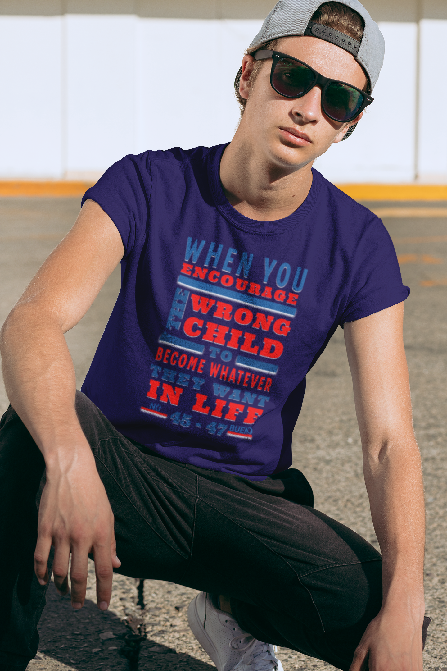 Anti-Trump Unisex Crew Tee, No Kings Protest Shirt, Funny Quote T-Shirts, Activism Message Tee, Funny Political Apparel for Men &amp; Women product thumbnail image