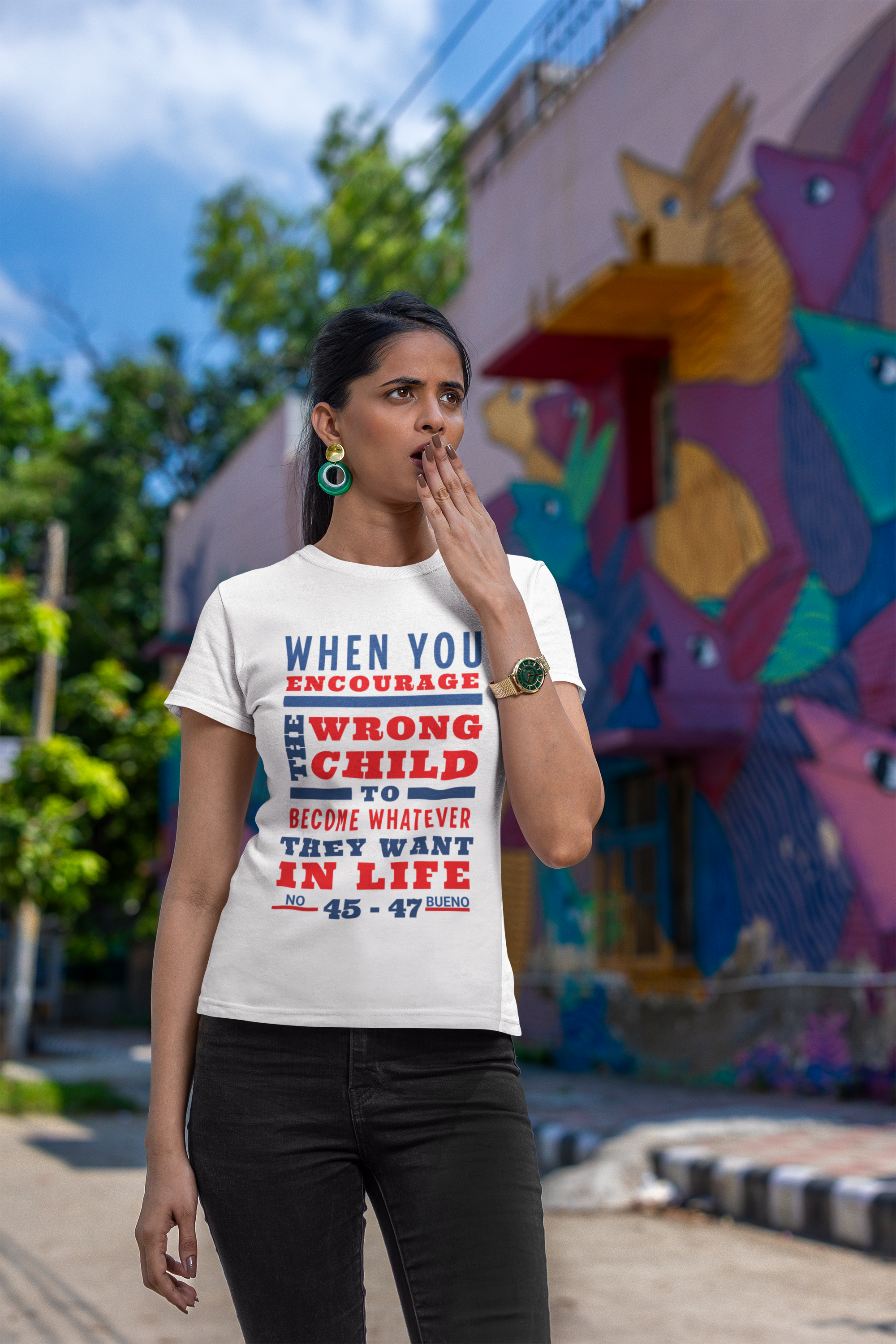 Anti-Trump Unisex Crew Tee, No Kings Protest Shirt, Funny Quote T-Shirts, Activism Message Tee, Funny Political Apparel for Men &amp; Women product thumbnail image