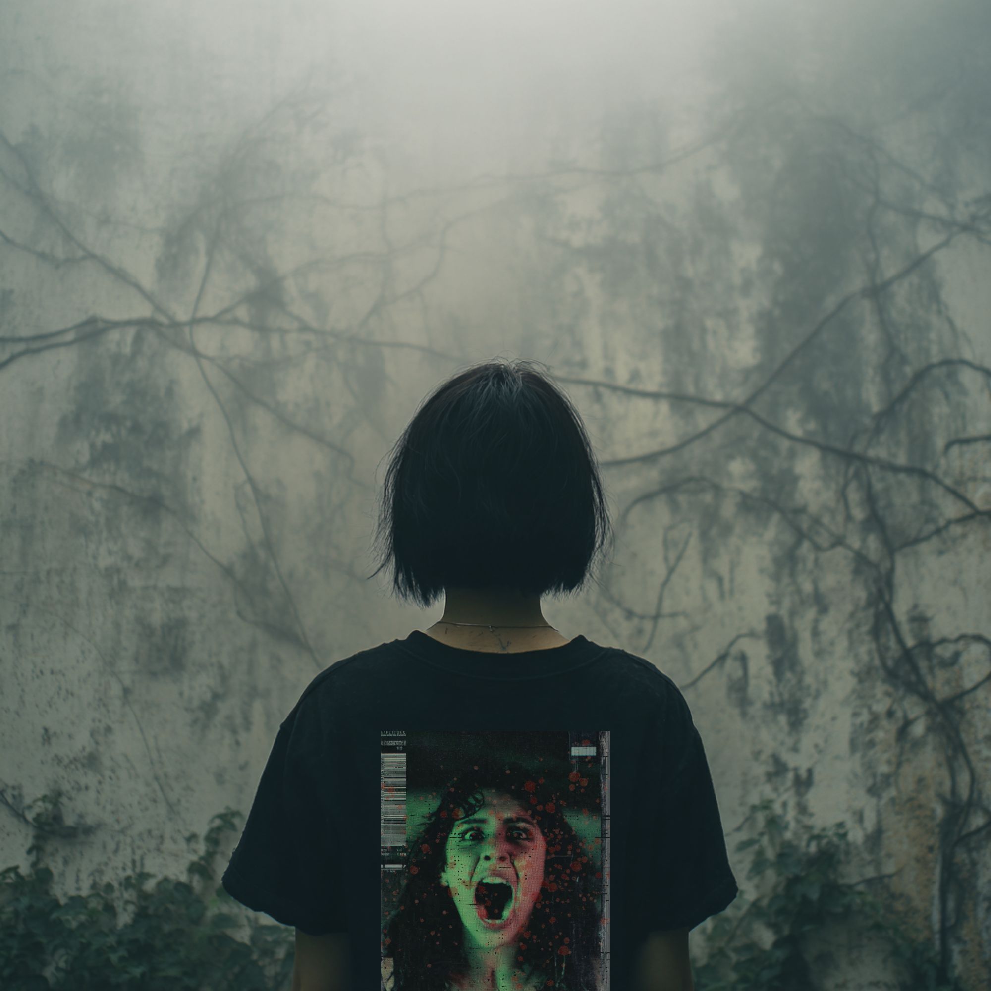 THAT FACE. Horror Graphic Tee – VHS Freeze-Frame Back Print, Final Girl Slasher Shirt product thumbnail image THAT FACE. Horror Graphic Tee – VHS Freeze-Frame Back Print, Final Girl Slasher Shirt product thumbnail image