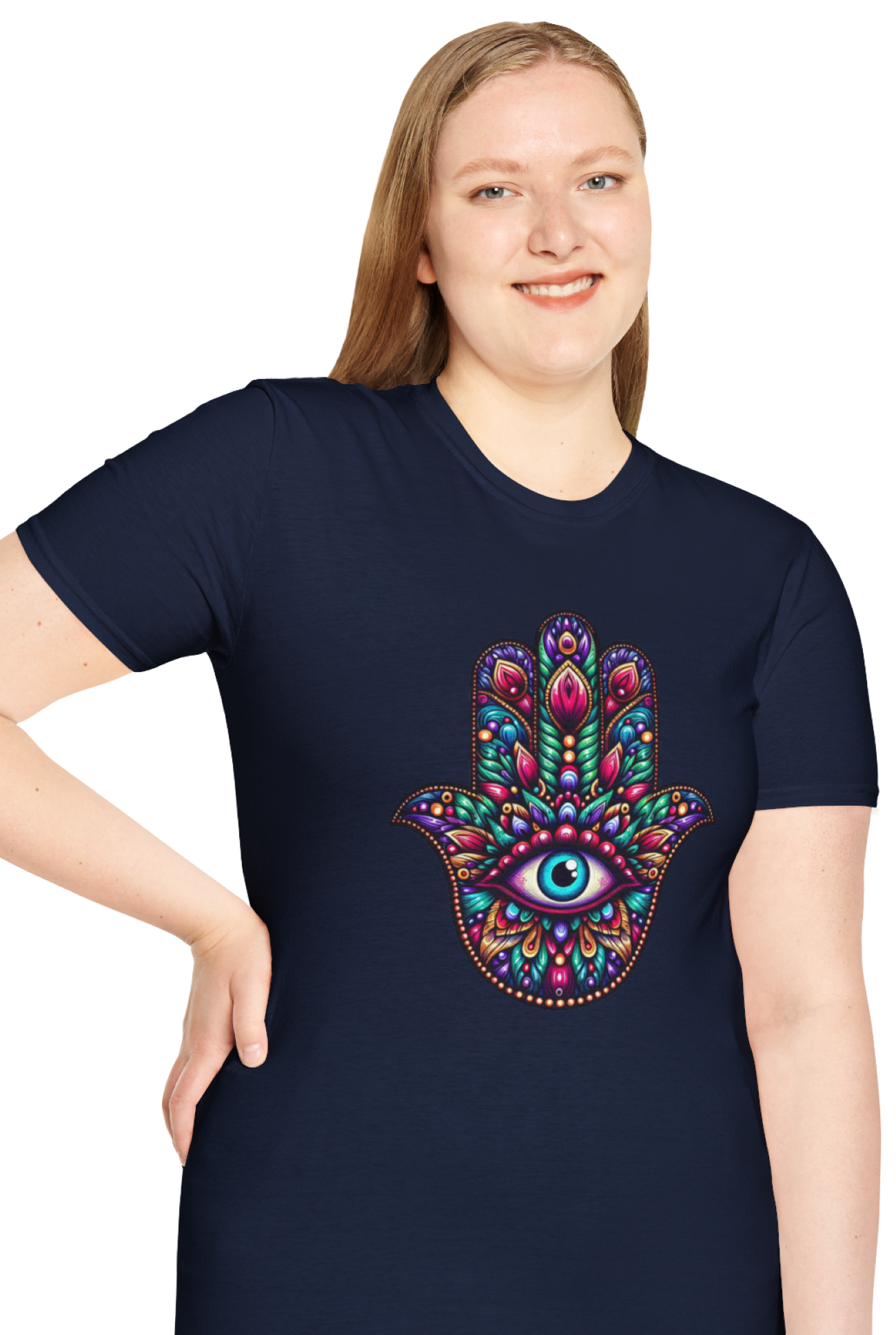 Mandala Hamsa T-Shirt, Evil Eye Protection Tee, Raising Vibration Shirt, Vibrant Unisex Top, Spiritual Clothing, Yoga Apparel, Boho Fashion, product thumbnail image Mandala Hamsa T-Shirt, Evil Eye Protection Tee, Raising Vibration Shirt, Vibrant Unisex Top, Spiritual Clothing, Yoga Apparel, Boho Fashion, product thumbnail image
