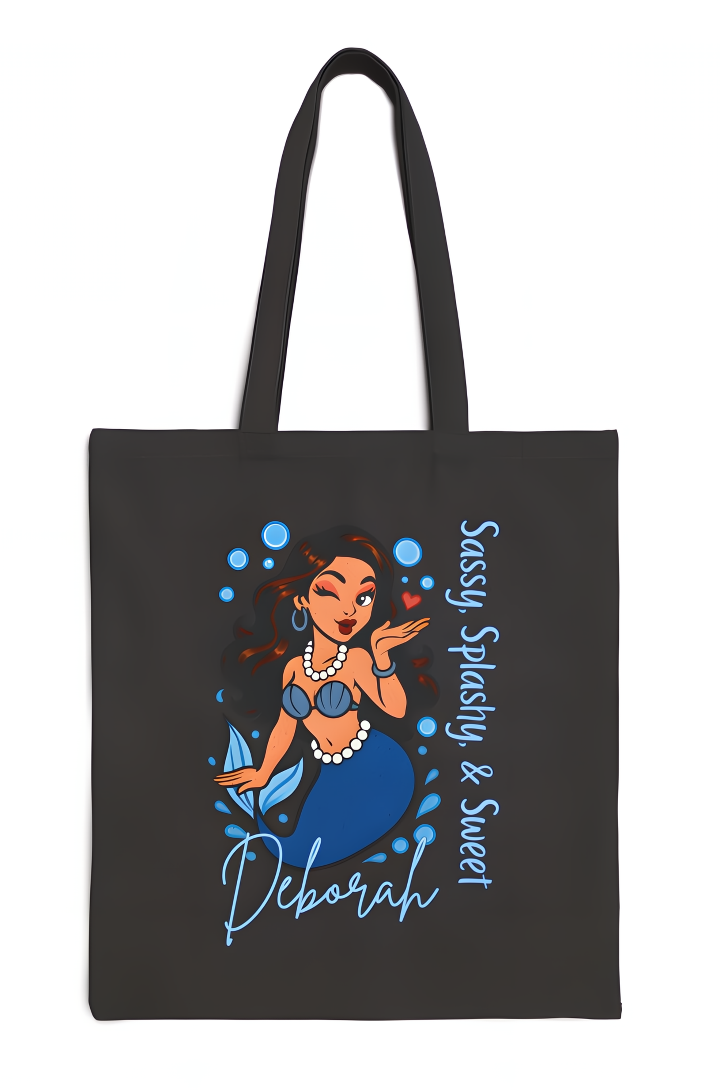 “Sassy, Splashy &amp; Sweet” – Personalized Double-Sided Mermaid Tote Bag  product thumbnail image