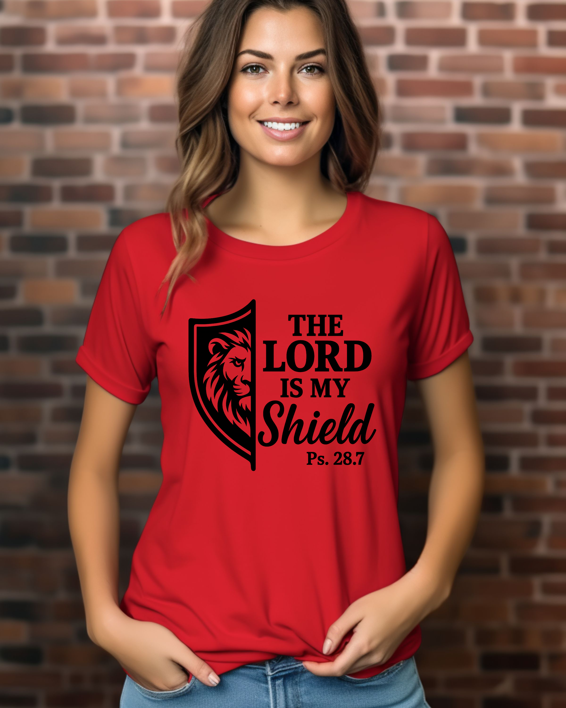 The Lord is My Shield - Women's Christian T-Shirt product thumbnail image The Lord is My Shield - Women's Christian T-Shirt product thumbnail image