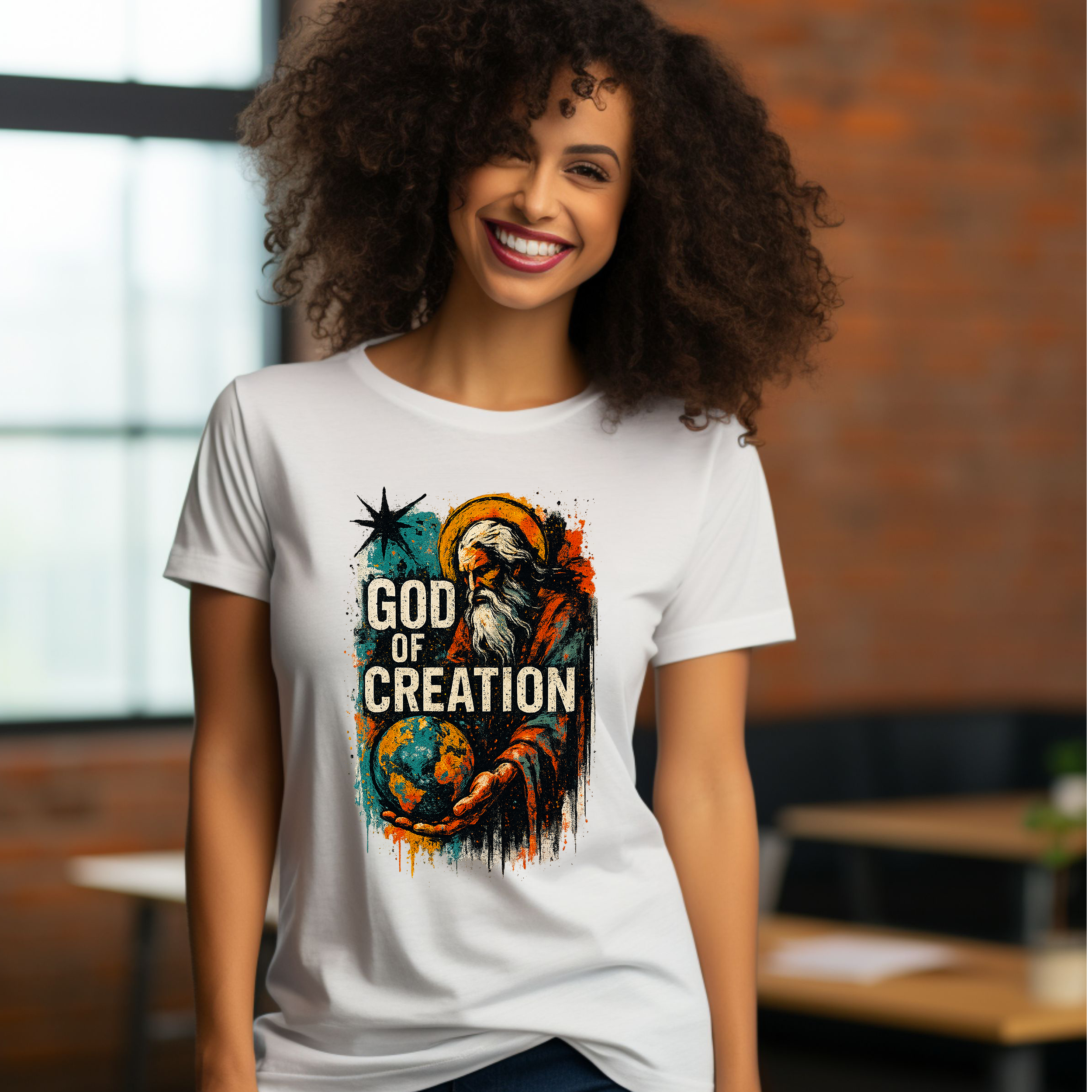 God of Creation - Women's Christian T-Shirt product thumbnail image God of Creation - Women's Christian T-Shirt product thumbnail image