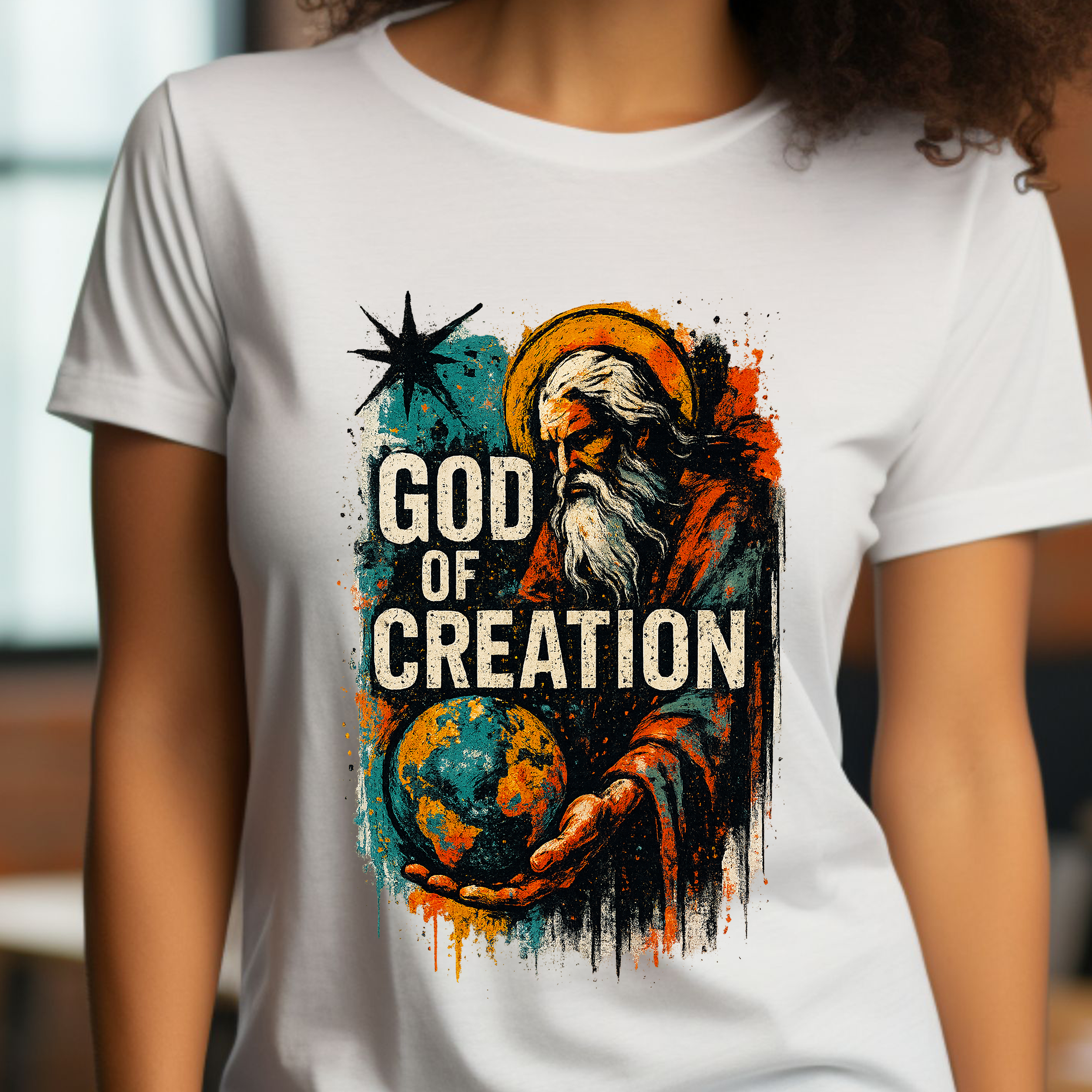 God of Creation - Women's Christian T-Shirt product thumbnail image God of Creation - Women's Christian T-Shirt product thumbnail image