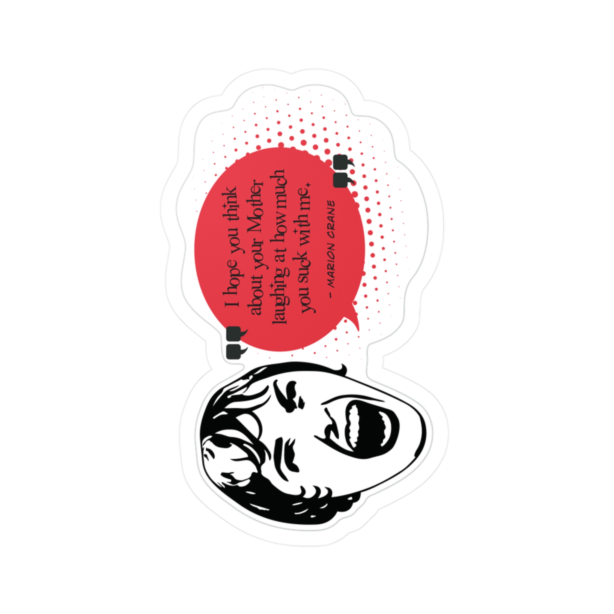 "Psycho" Film Vinyl Decal, Marion Crane "Dear Norman" Lyric Sticker, Feminist UV Resistant Decal, Horror Movie Lover Gift