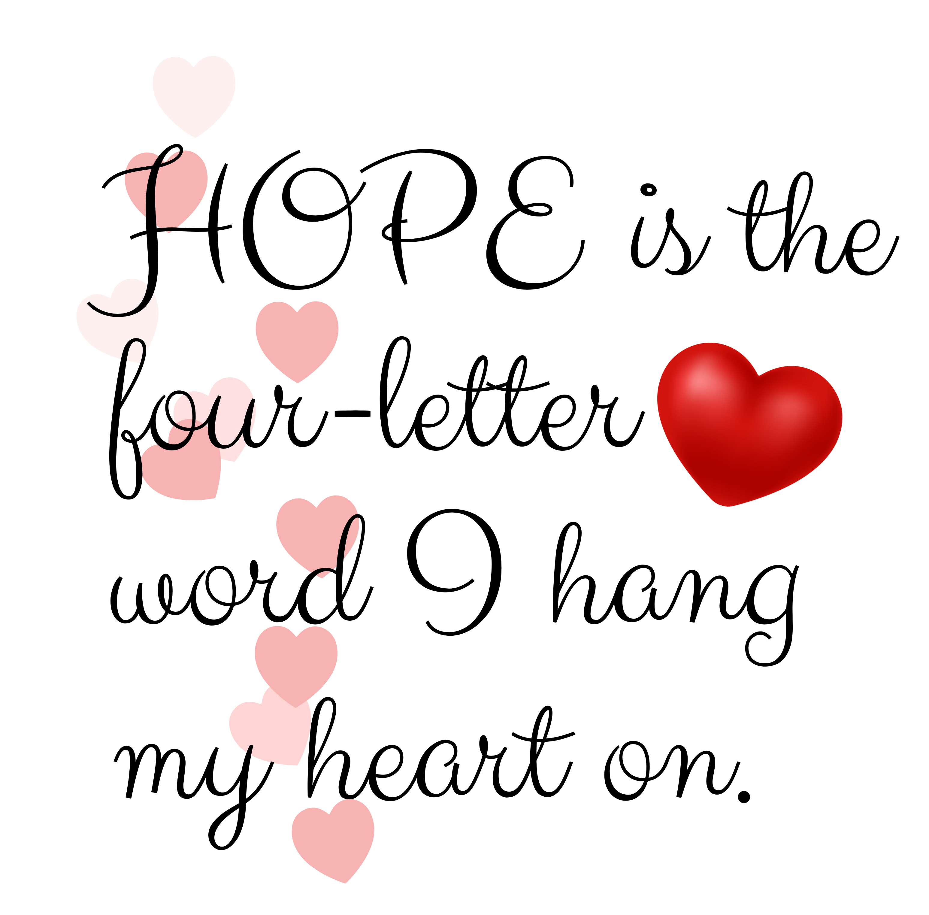 'HOPE is a four-letter word' Pint Glass, 16 oz Drinkware, Unique Gift Idea for Friends, Party Supplies, Collectible Barware, merch for Gemstone Crossword Puzzle Series product thumbnail image