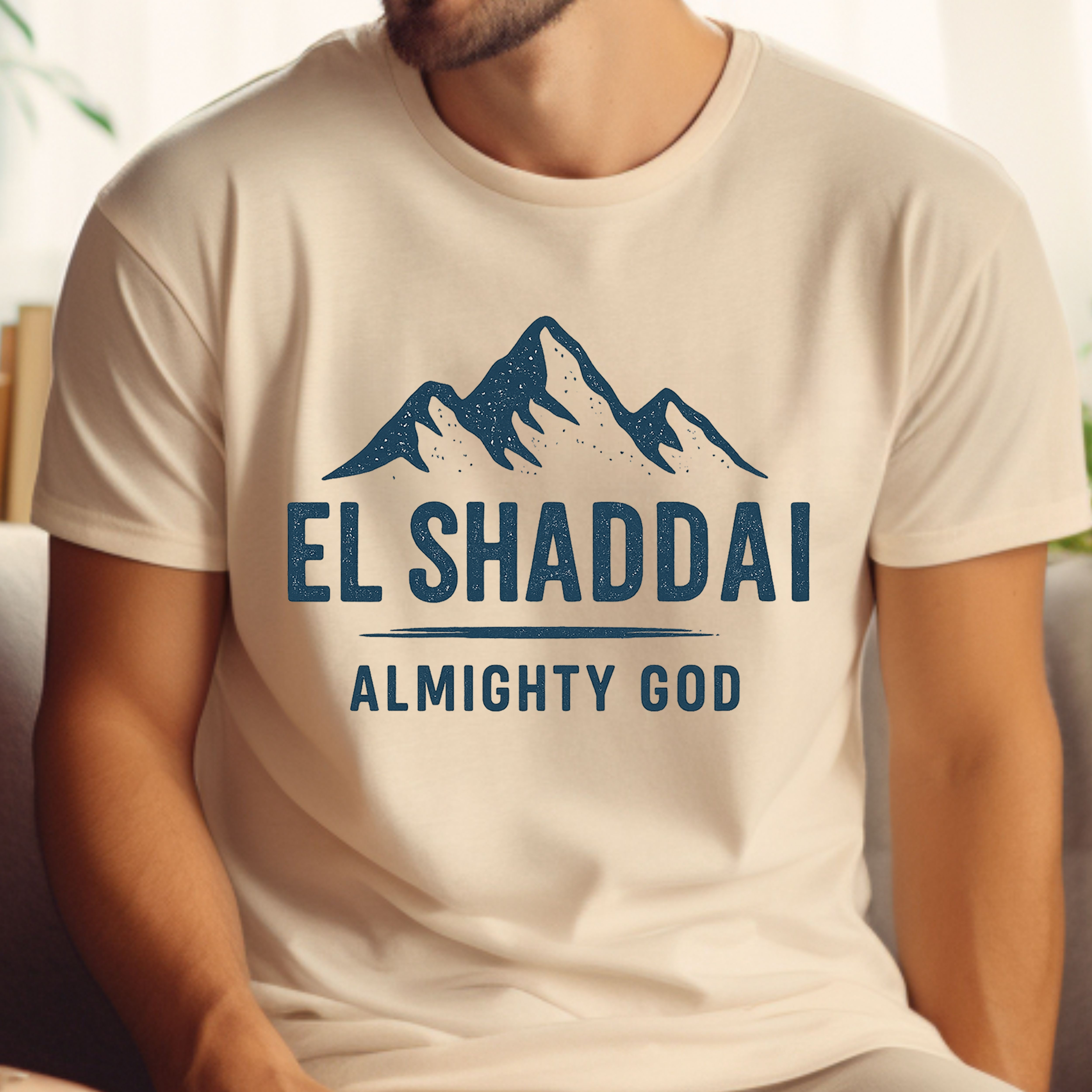 El Shaddai - Almighty God - Men's Christian T-shirt product thumbnail image El Shaddai - Almighty God - Men's Christian T-shirt product thumbnail image