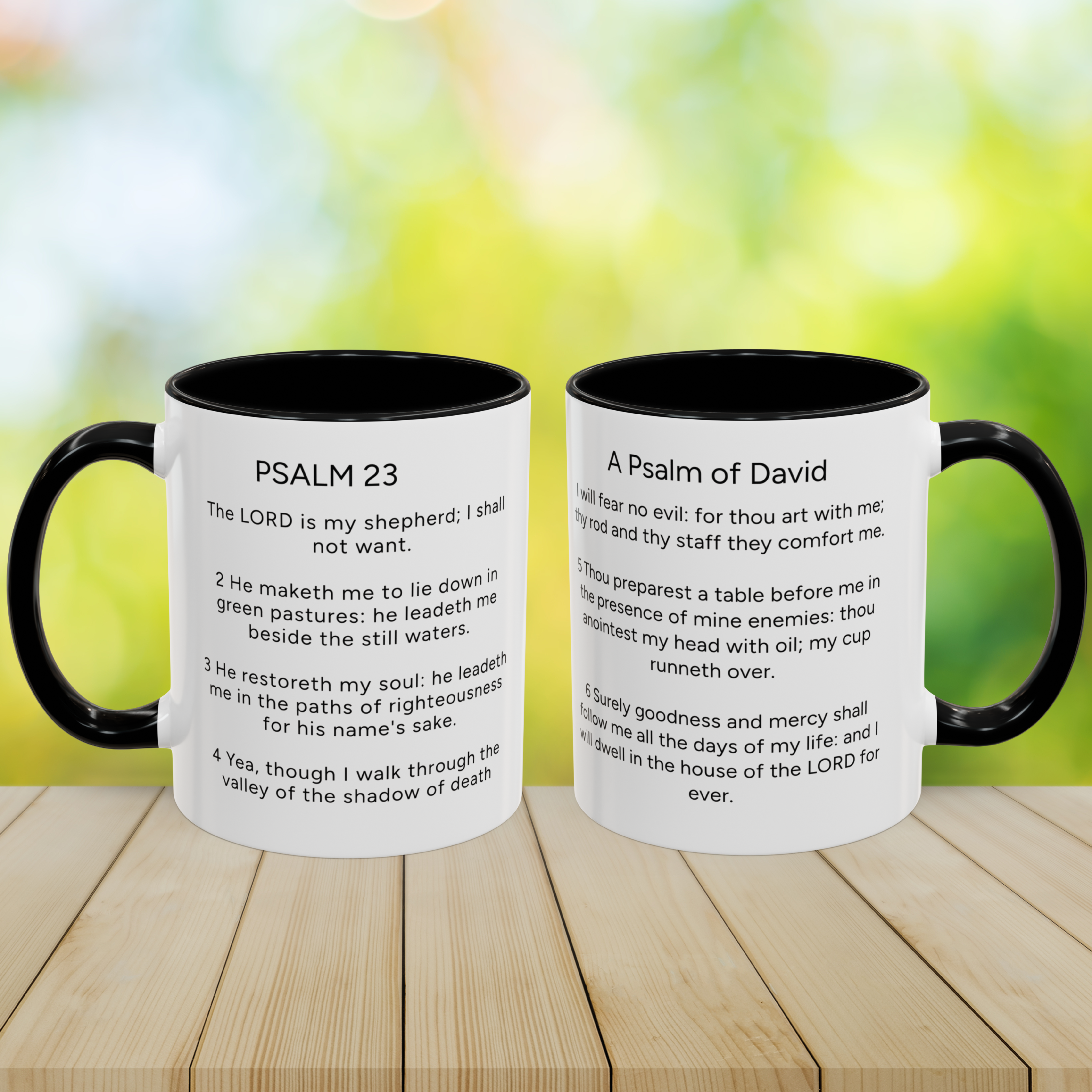 Psalms 23 Mug ,A Psalm of David, Bible Verse Coffee Cup Christian Gift Psalms 23 Mug ,A Psalm of David, Bible Verse Coffee Cup Christian Gift