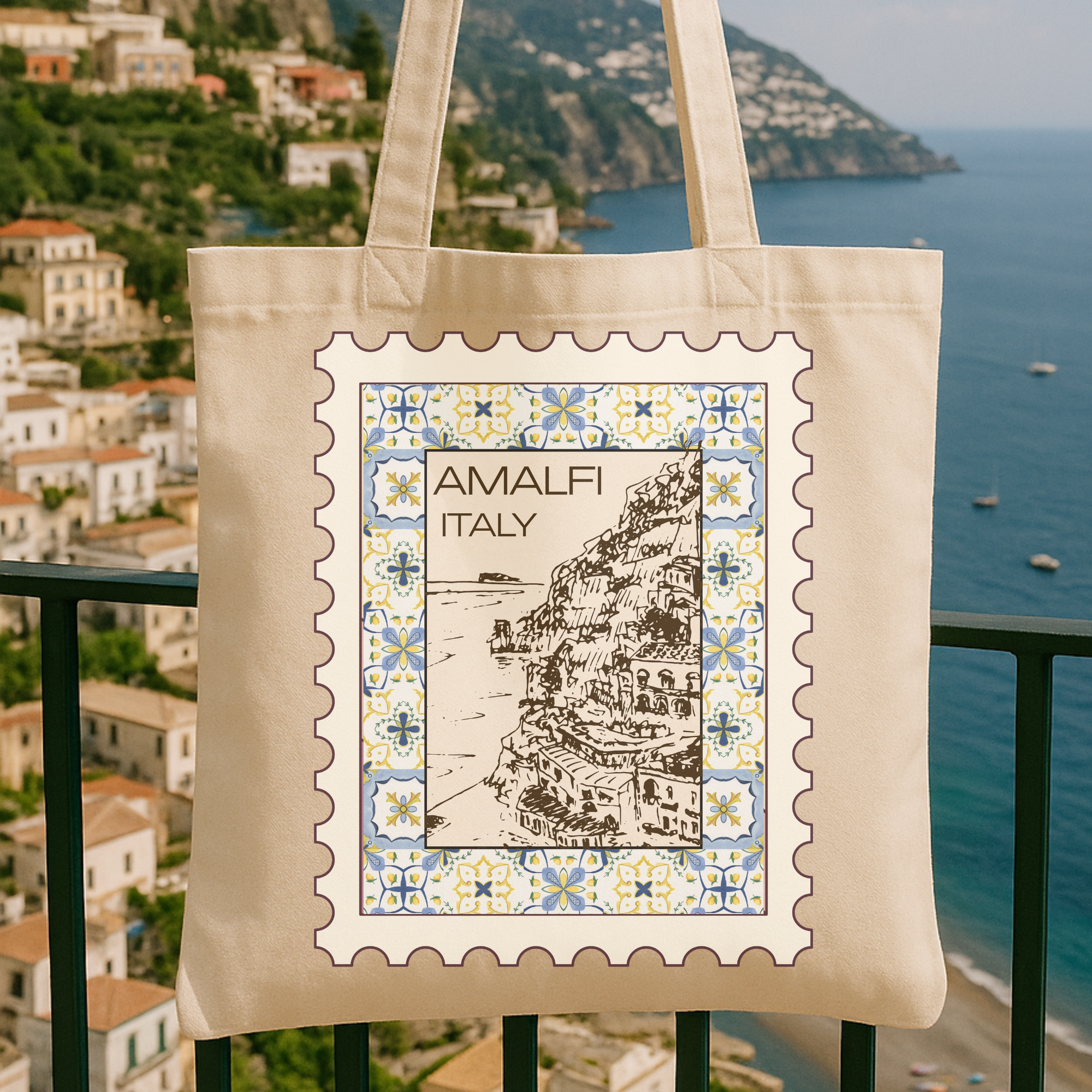 Amalfi Italy Canvas Tote Bag