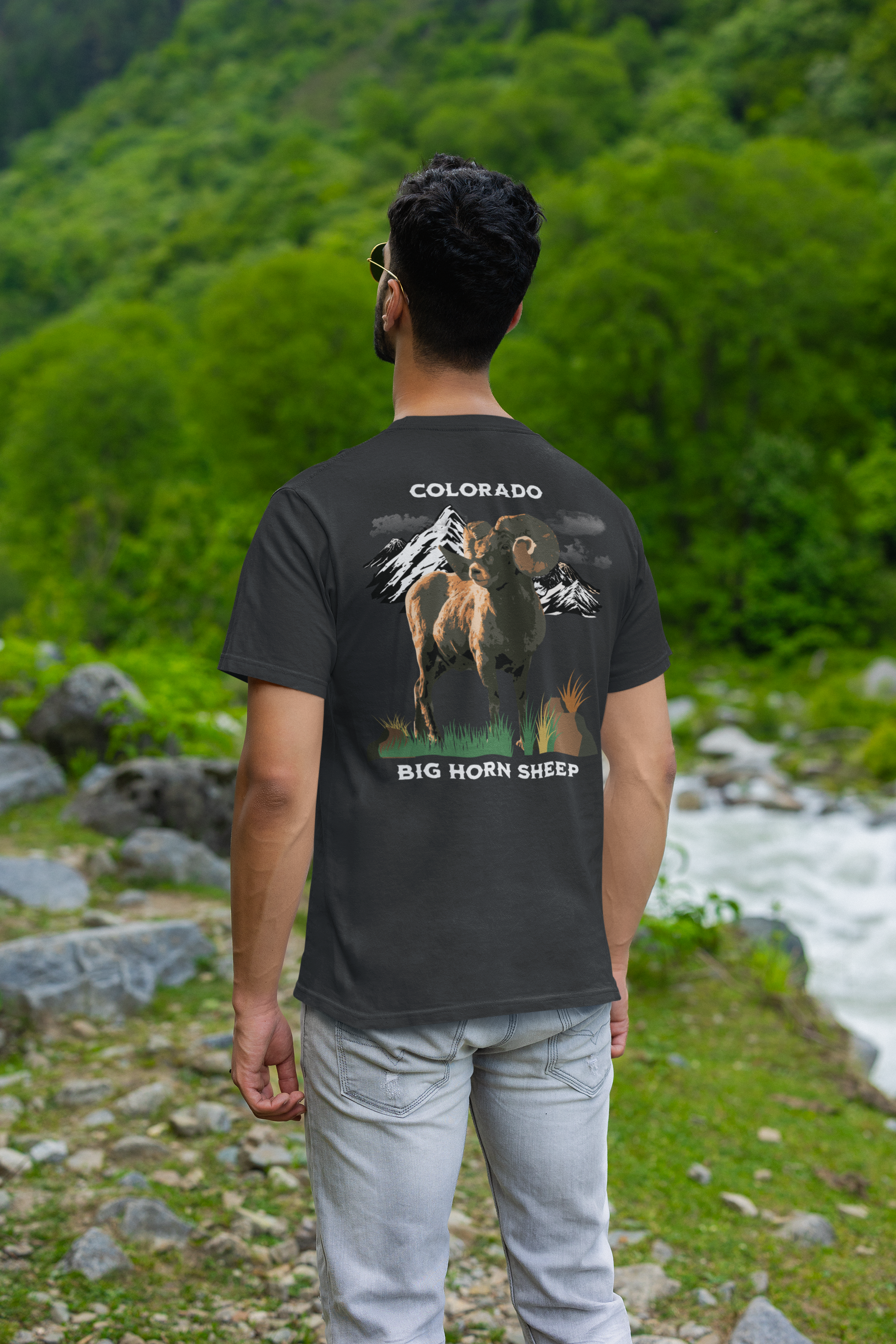 Big Horn Sheep Tee, Gildan 5000 Big Horn Sheep Tee, Gildan 5000