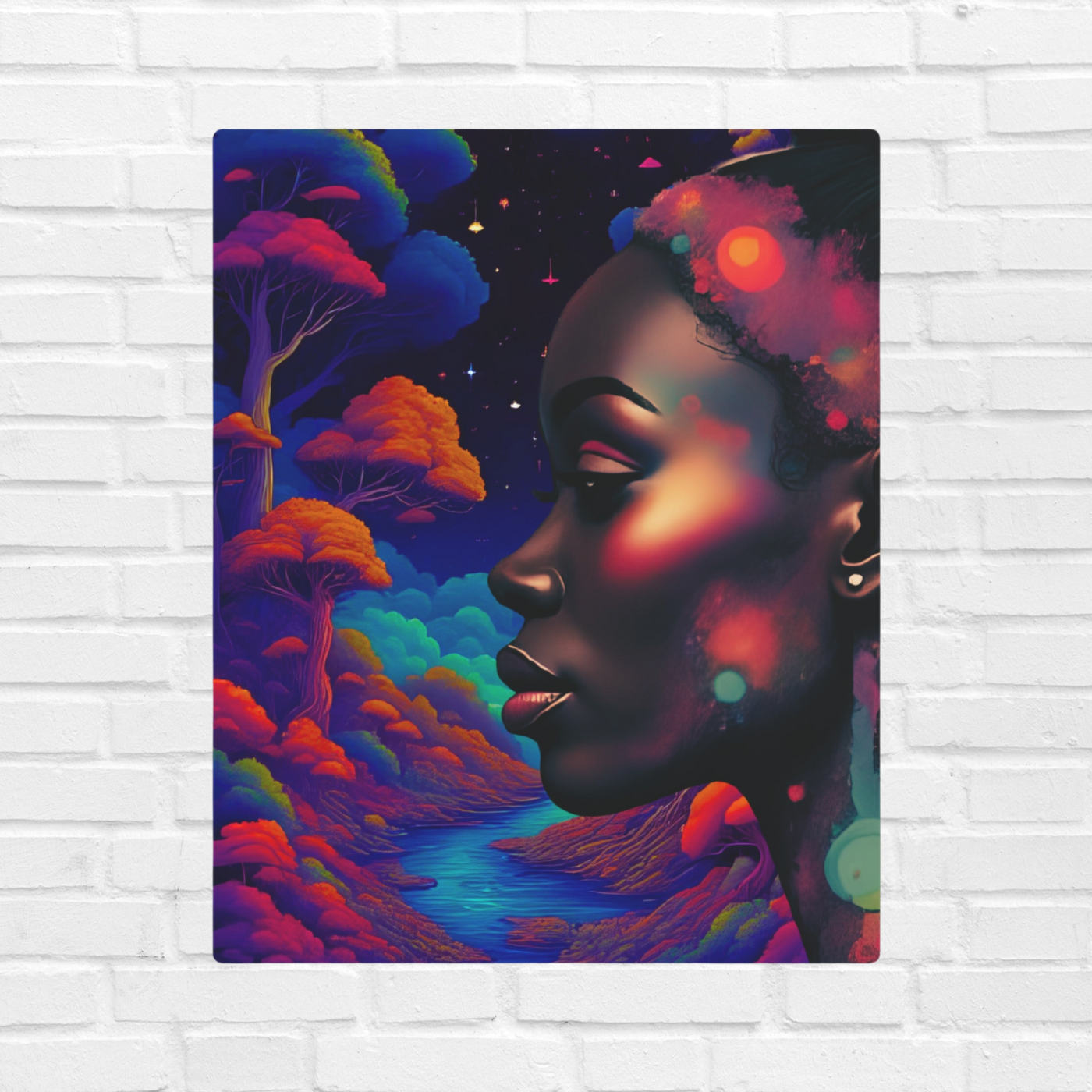 Vibrant Spirits  Metal Art Sign, Decorative Wall Art, Unique Home Decor, Colorful Nature Sign, Gift for Art Lovers, Modern Aesthetic Decoration